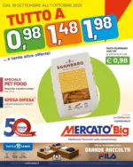 Mercatò Big Tutto a 0,98 - 1,48 - 1,98 - al 01.10.2025