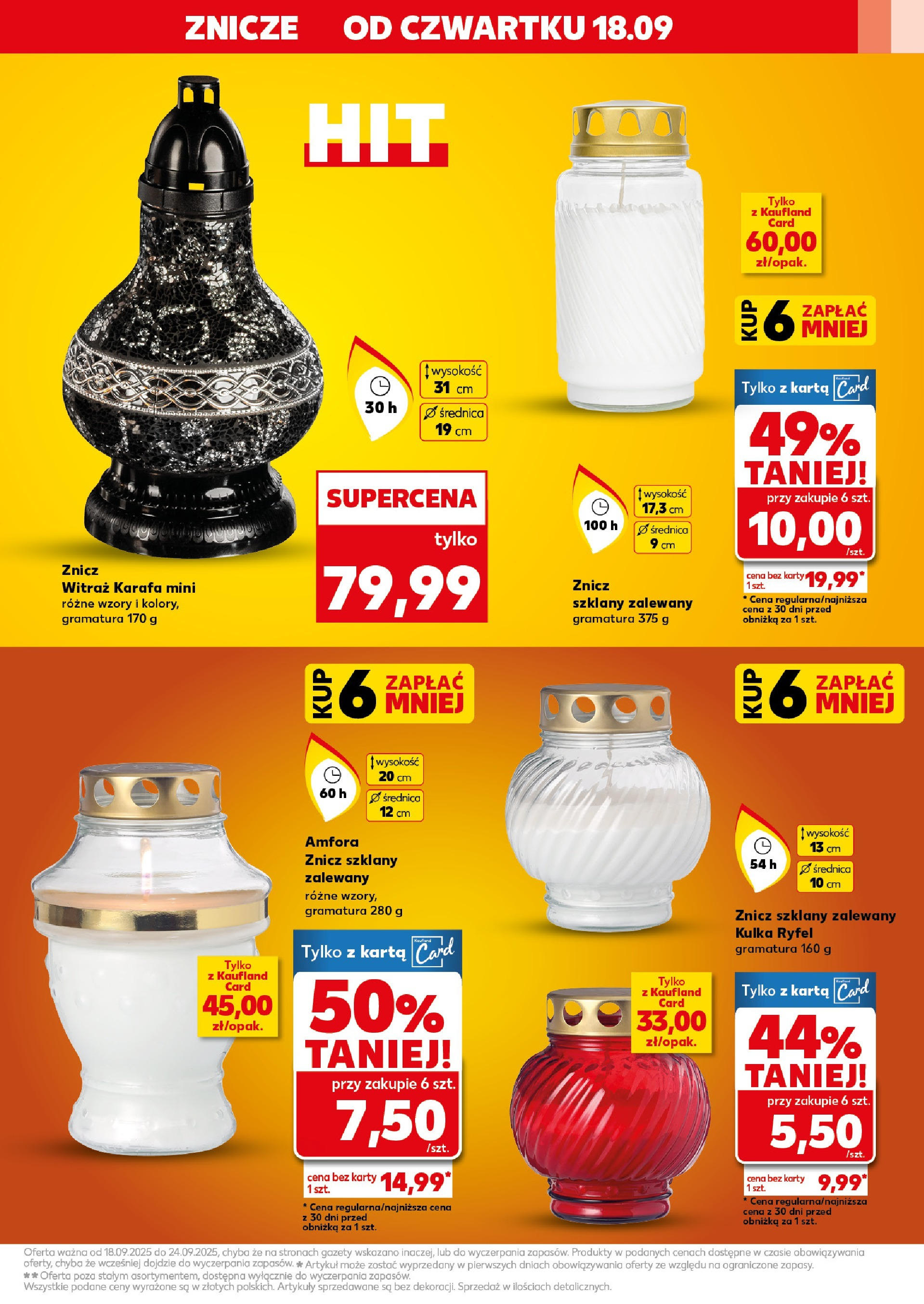 Kaufland gazetka - Znicze (18.09.2025) - od jutra | Strona: 3 | Produkty: Karta, Znicze Kaufland gazetka - Znicze od 18.09.2025 - od jutra PDF | Strona: 3 | Produkty: Karta, Znicze