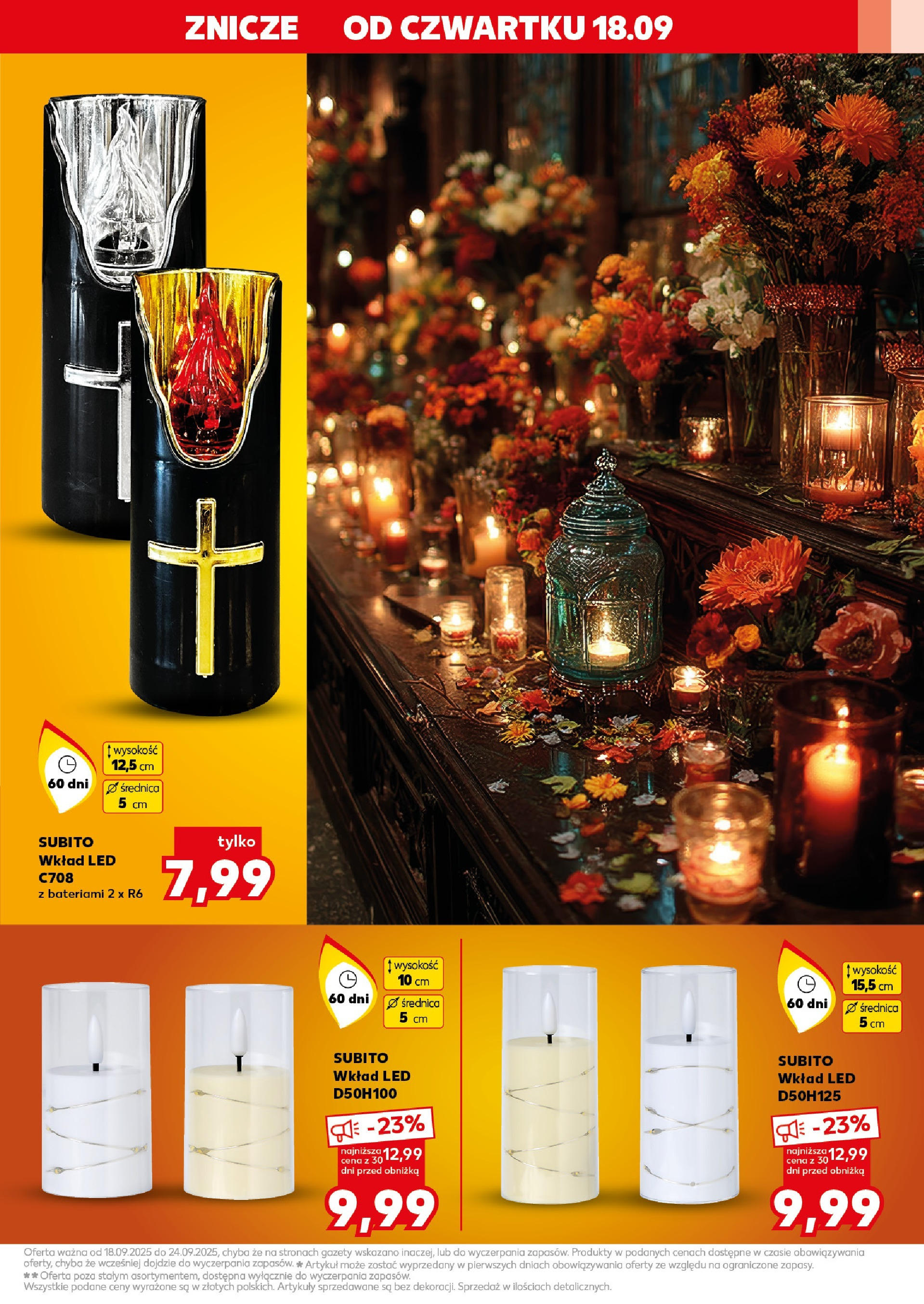 Kaufland gazetka - Znicze (18.09.2025) - od jutra | Strona: 17 | Produkty: Znicze Kaufland gazetka - Znicze od 18.09.2025 - od jutra PDF | Strona: 17 | Produkty: Znicze