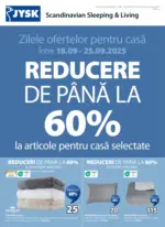JYSK Catalog JYSK până în data de 25.09.2025 - până la 25-09-25