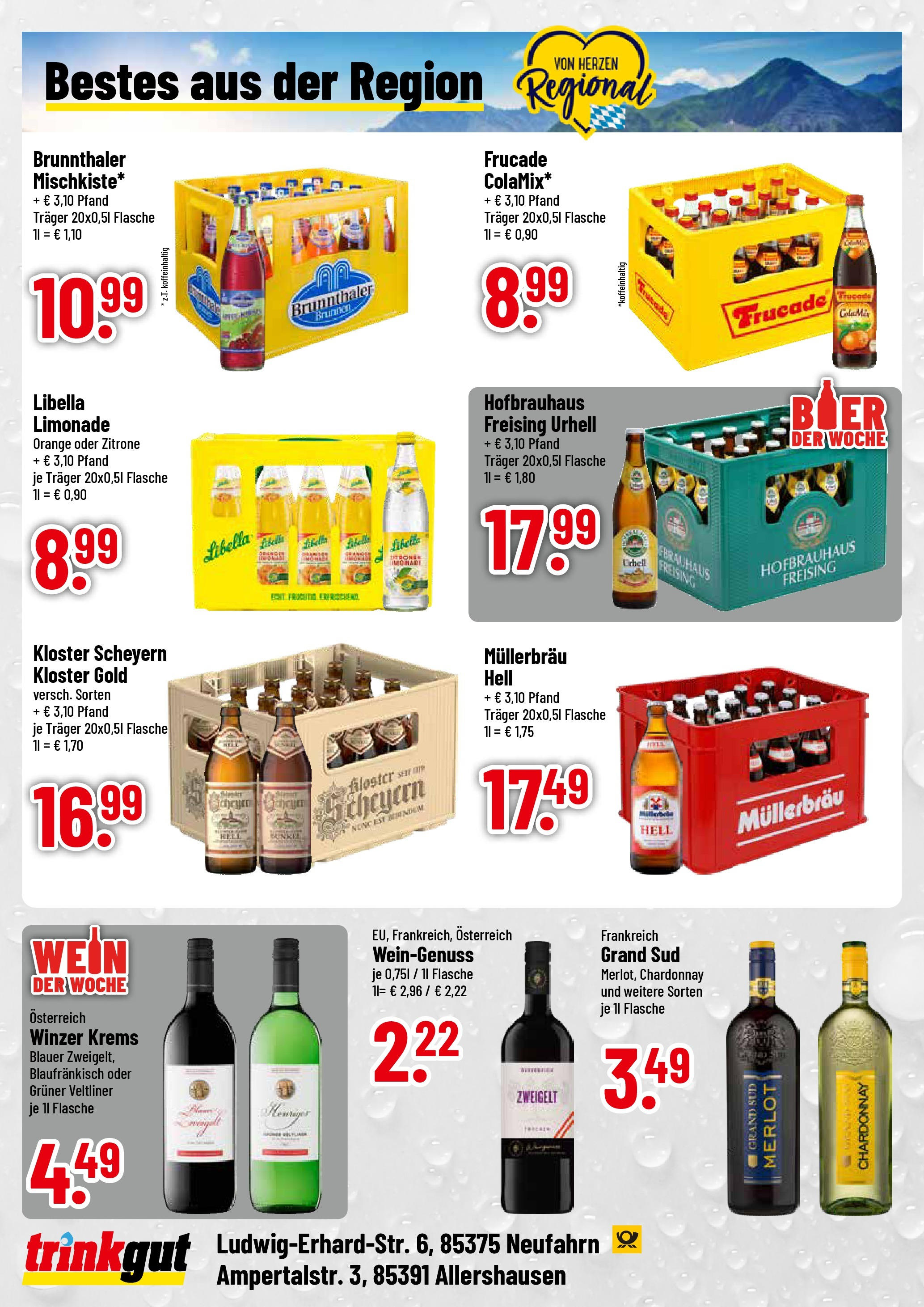 Trinkgut - trinkgut: Wochenangebote (ab 21.09.2025) » Angebote online | Seite: 4 | Produkte: Merlot, Limonade, Zitrone, Grand sud