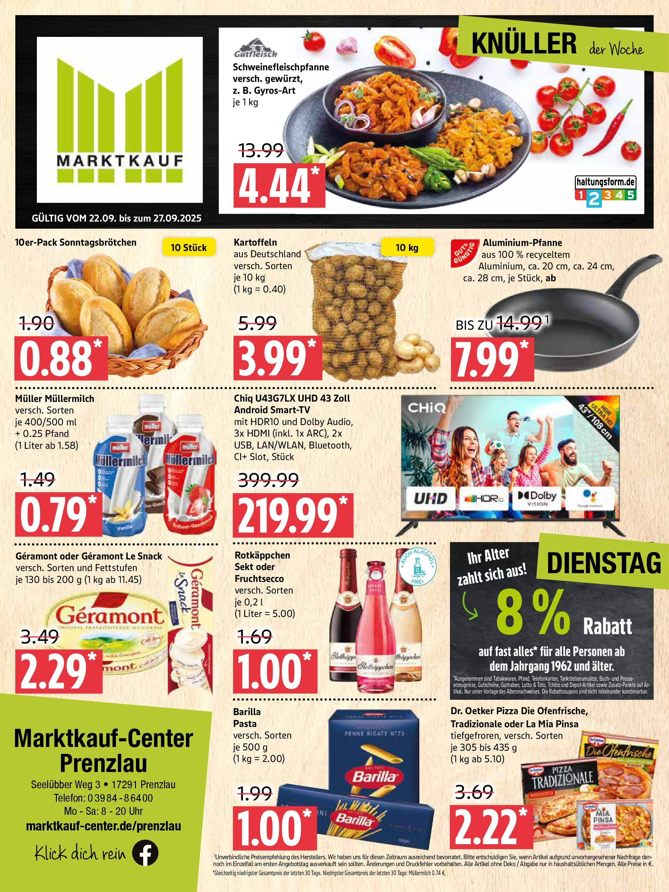 Marktkauf - Marktkauf: Wochenangebote (ab 21.09.2025) » Angebote ab Montag | Seite: 1 | Produkte: Ofenfrische, Rotkäppchen, Müllermilch, Telefon Marktkauf - Marktkauf: Wochenangebote (ab 21.09.2025) » Angebote online | Seite: 1 | Produkte: Ofenfrische, Rotkäppchen, Müllermilch, Telefon