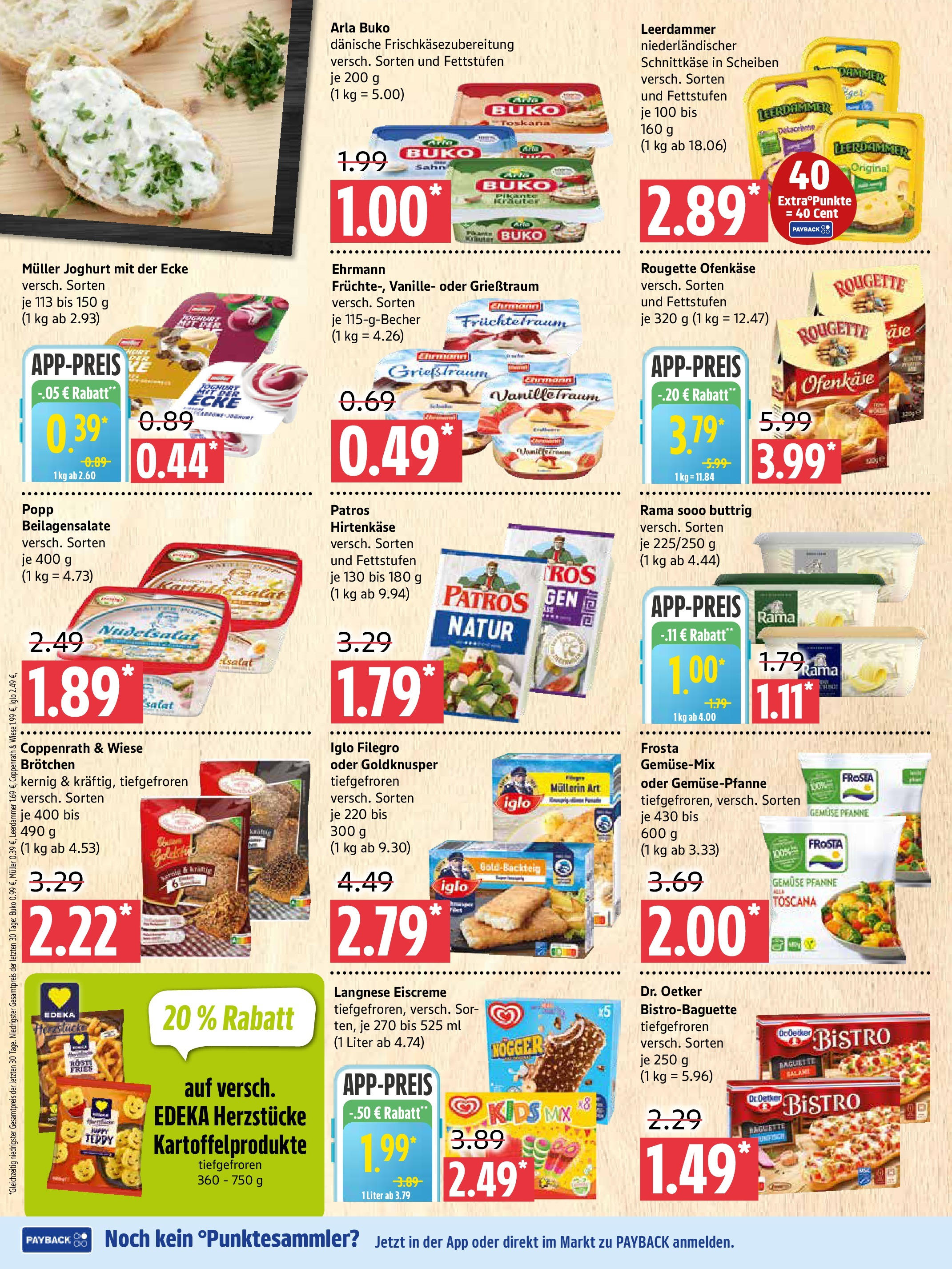 Marktkauf - Marktkauf: Wochenangebote (ab 21.09.2025) » Angebote ab Montag | Seite: 4 | Produkte: Langnese, Patros, Leerdammer, Arla buko Marktkauf - Marktkauf: Wochenangebote (ab 21.09.2025) » Angebote online | Seite: 4 | Produkte: Langnese, Patros, Leerdammer, Arla buko