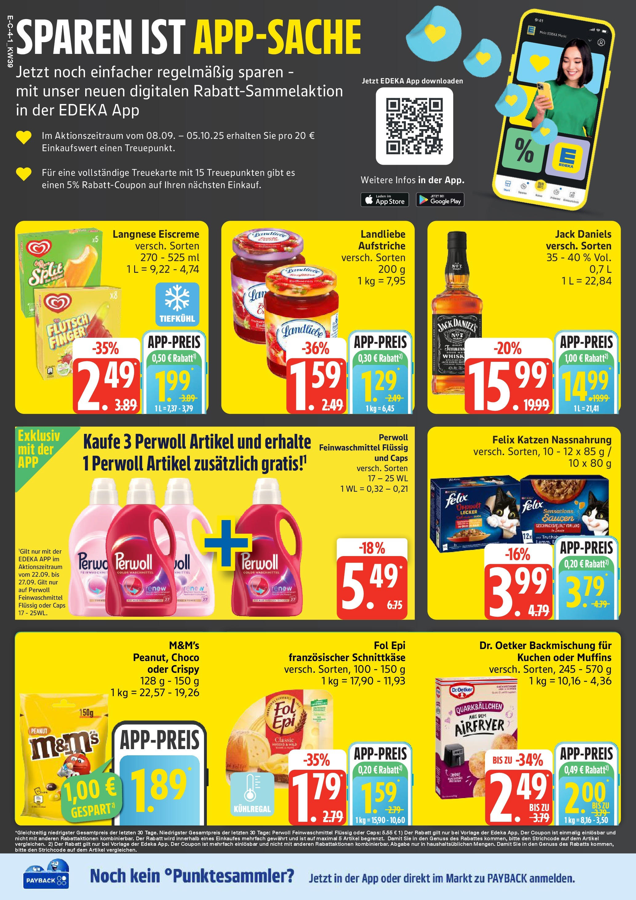 Marktkauf - Marktkauf: Wochenangebote (ab 21.09.2025) » Angebote ab Montag | Seite: 4 | Produkte: Langnese, Perwoll, Eiscreme, Erdbeeren Marktkauf - Marktkauf: Wochenangebote (ab 21.09.2025) » Angebote online | Seite: 4 | Produkte: Langnese, Perwoll, Eiscreme, Erdbeeren