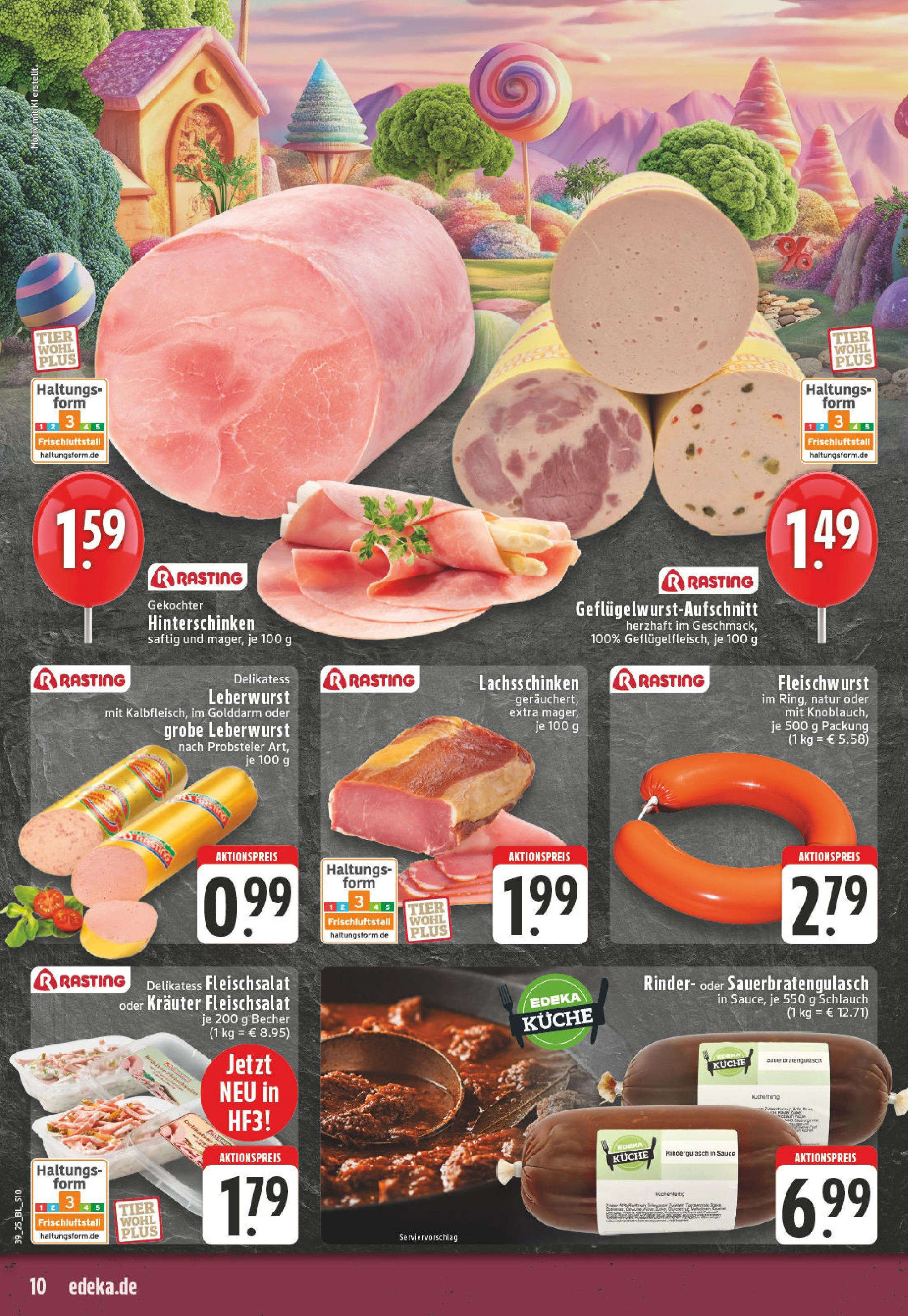 Edeka prospekt Leverkusen (ab 21.09.2025) » Angebote Online | Seite: 10 | Produkte: Rindergulasch, Küche Edeka prospekt Leverkusen (ab 21.09.2025) » Angebote Online | Seite: 10 | Produkte: Rindergulasch, Küche