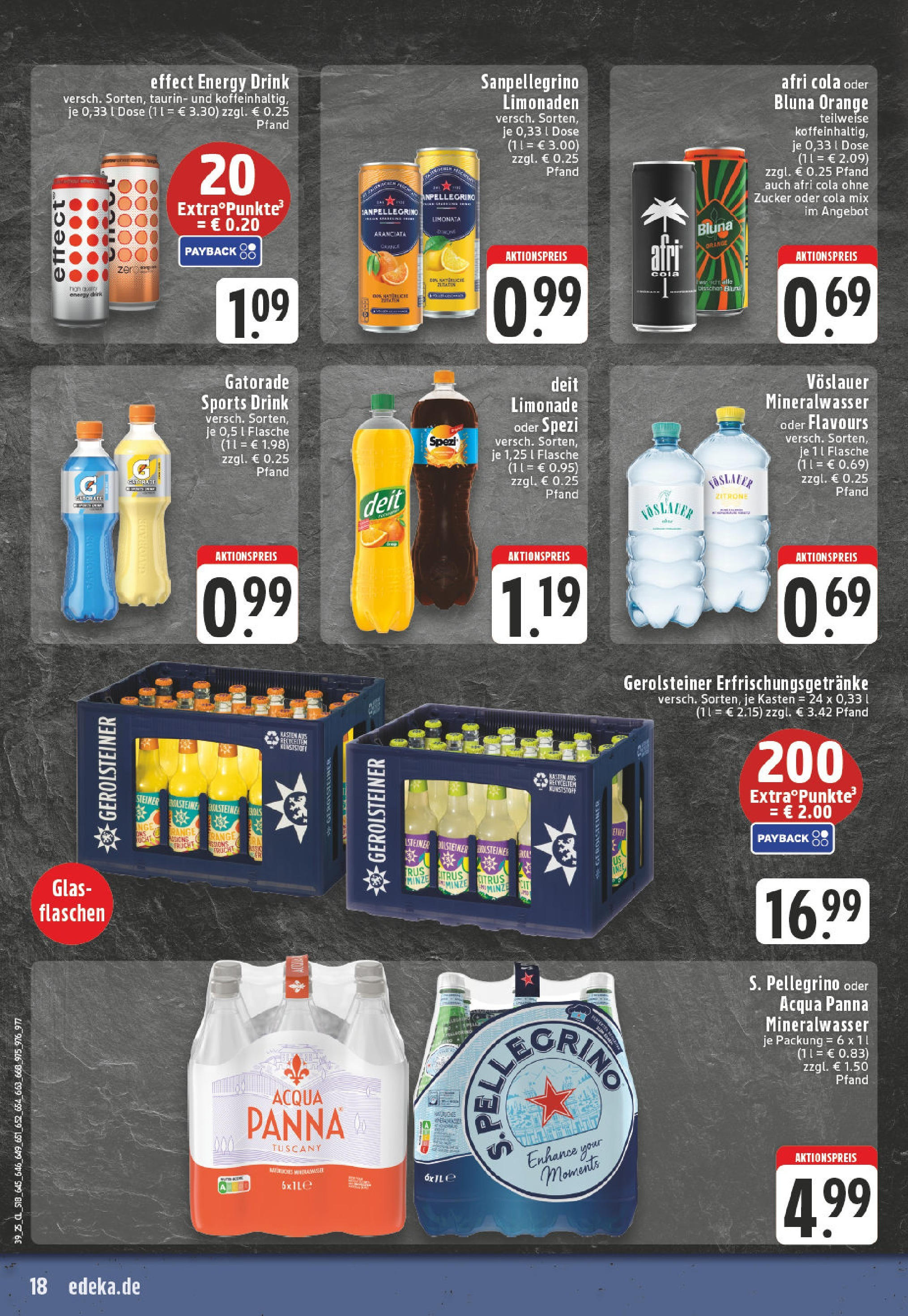 Edeka prospekt Düsseldorf - Bilk	 (ab 21.09.2025) » Angebote Online | Seite: 18 | Produkte: Cola, Limonade, Zucker, Zitrone