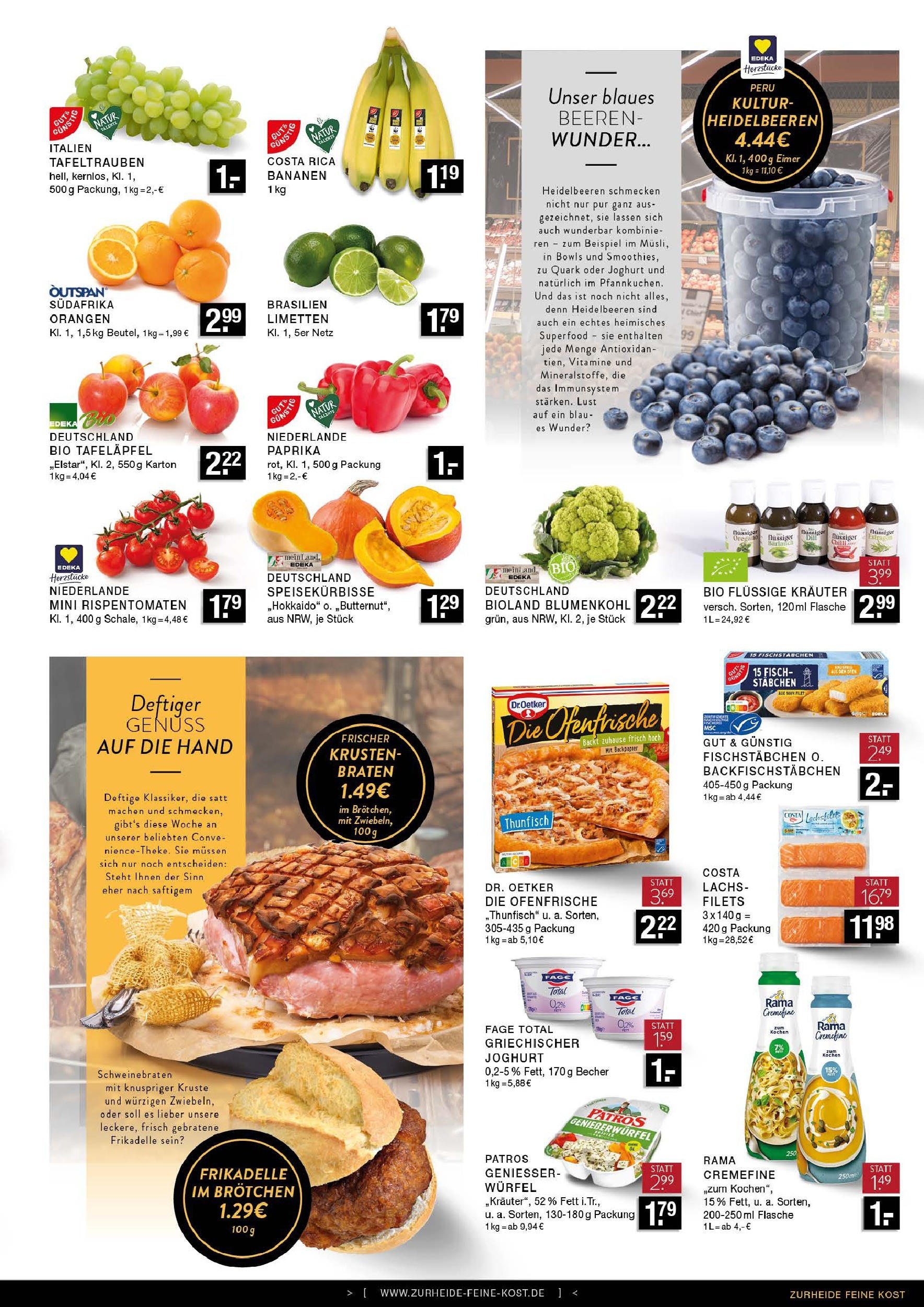 Edeka prospekt Bottrop	 (ab 12.09.2025) » Angebote Online | Seite: 5 | Produkte: Bananen, Orangen, Fisch, Pizza