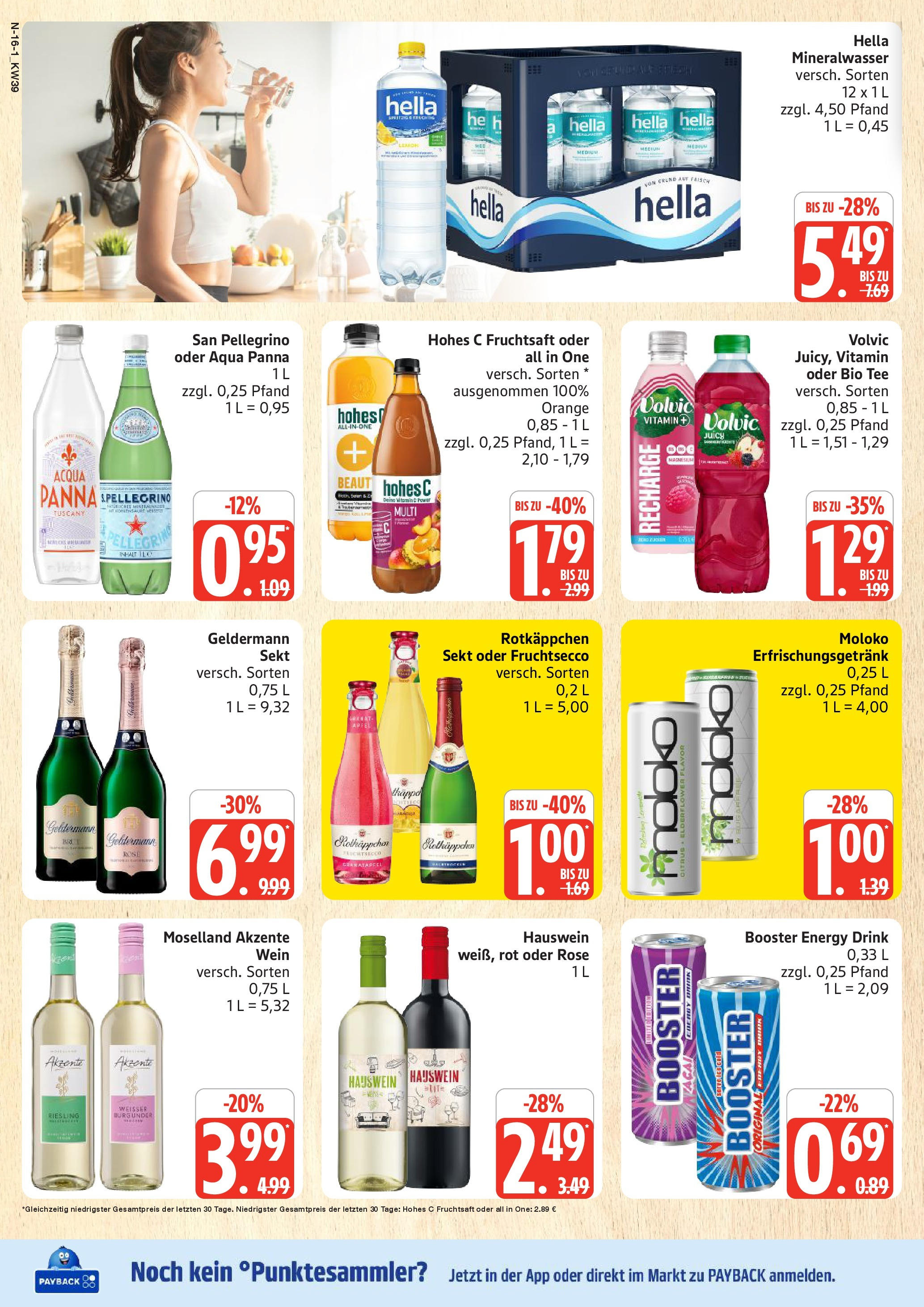 Marktkauf - Marktkauf: Wochenangebote (ab 21.09.2025) » Angebote ab Montag | Seite: 16 | Produkte: Fruchtsecco, Wein, Volvic, Fruchtsaft Marktkauf - Marktkauf: Wochenangebote (ab 21.09.2025) » Angebote online | Seite: 16 | Produkte: Fruchtsecco, Wein, Volvic, Fruchtsaft