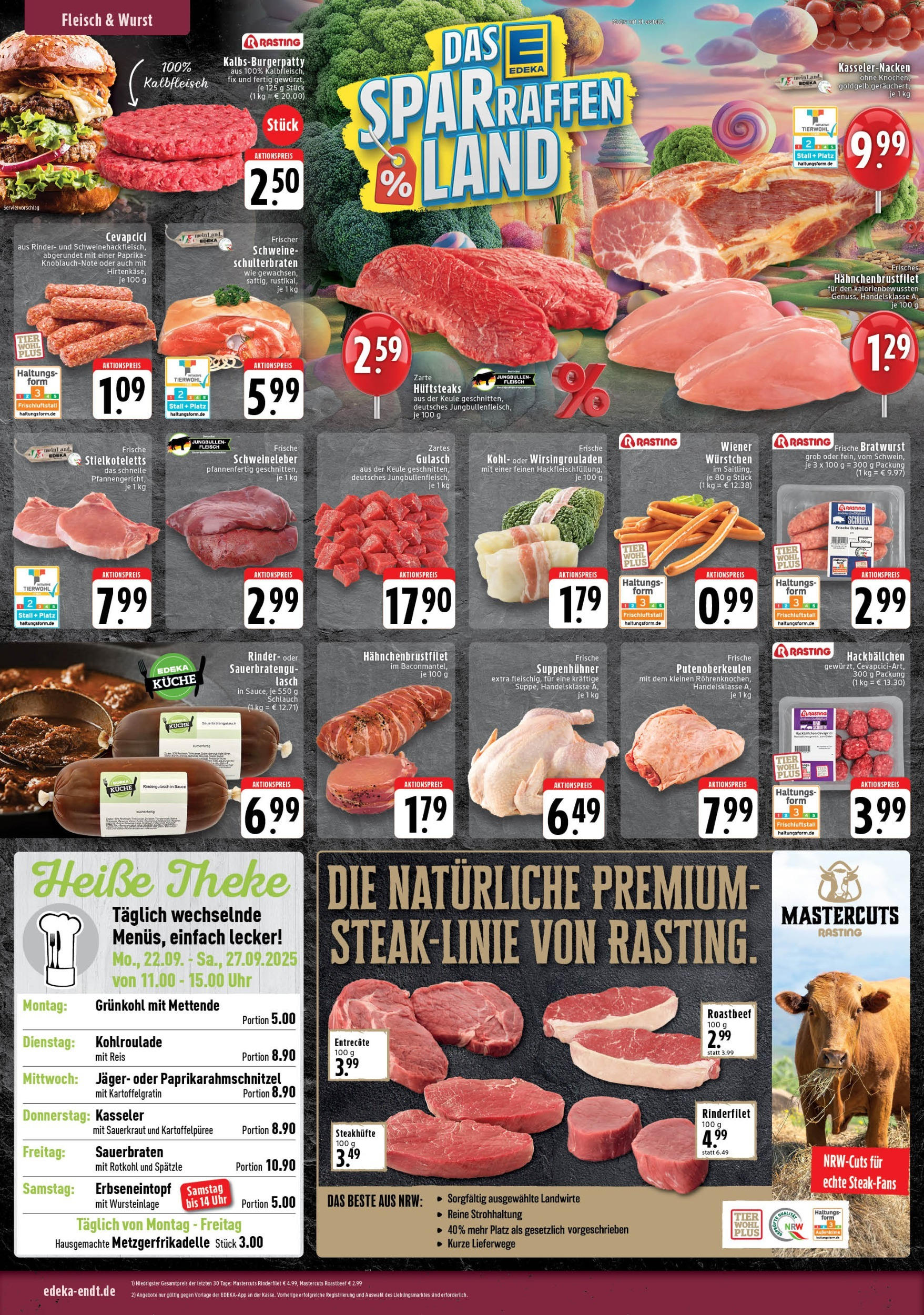 Edeka prospekt Wegberg	 (ab 21.09.2025) » Angebote Online | Seite: 2 | Produkte: Roastbeef, Reis, Steak, Fleisch