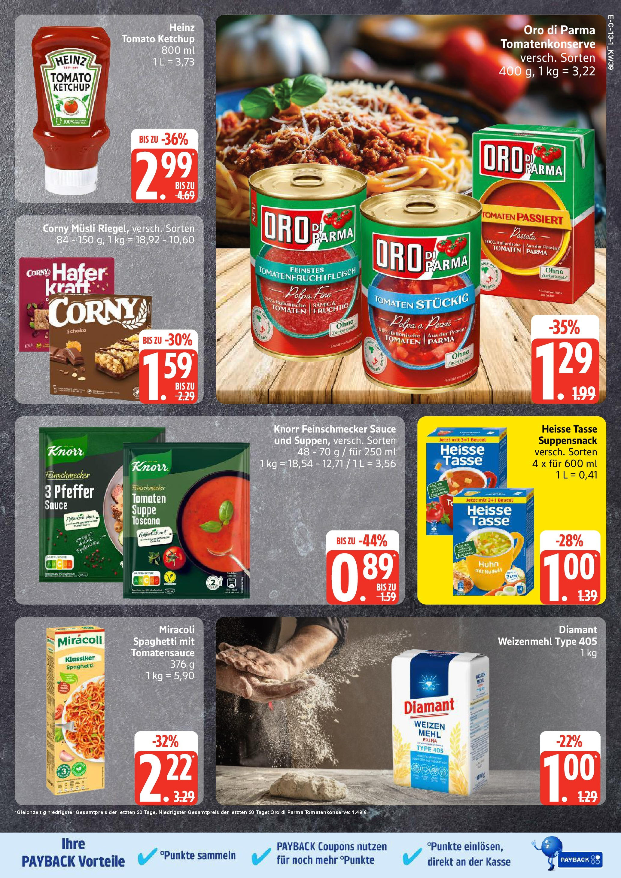 Marktkauf - Marktkauf: Wochenangebote (ab 21.09.2025) » Angebote ab Montag | Seite: 13 | Produkte: Mehl, Weizenmehl, Knorr, Oro di parma Marktkauf - Marktkauf: Wochenangebote (ab 21.09.2025) » Angebote online | Seite: 13 | Produkte: Mehl, Weizenmehl, Knorr, Oro di parma