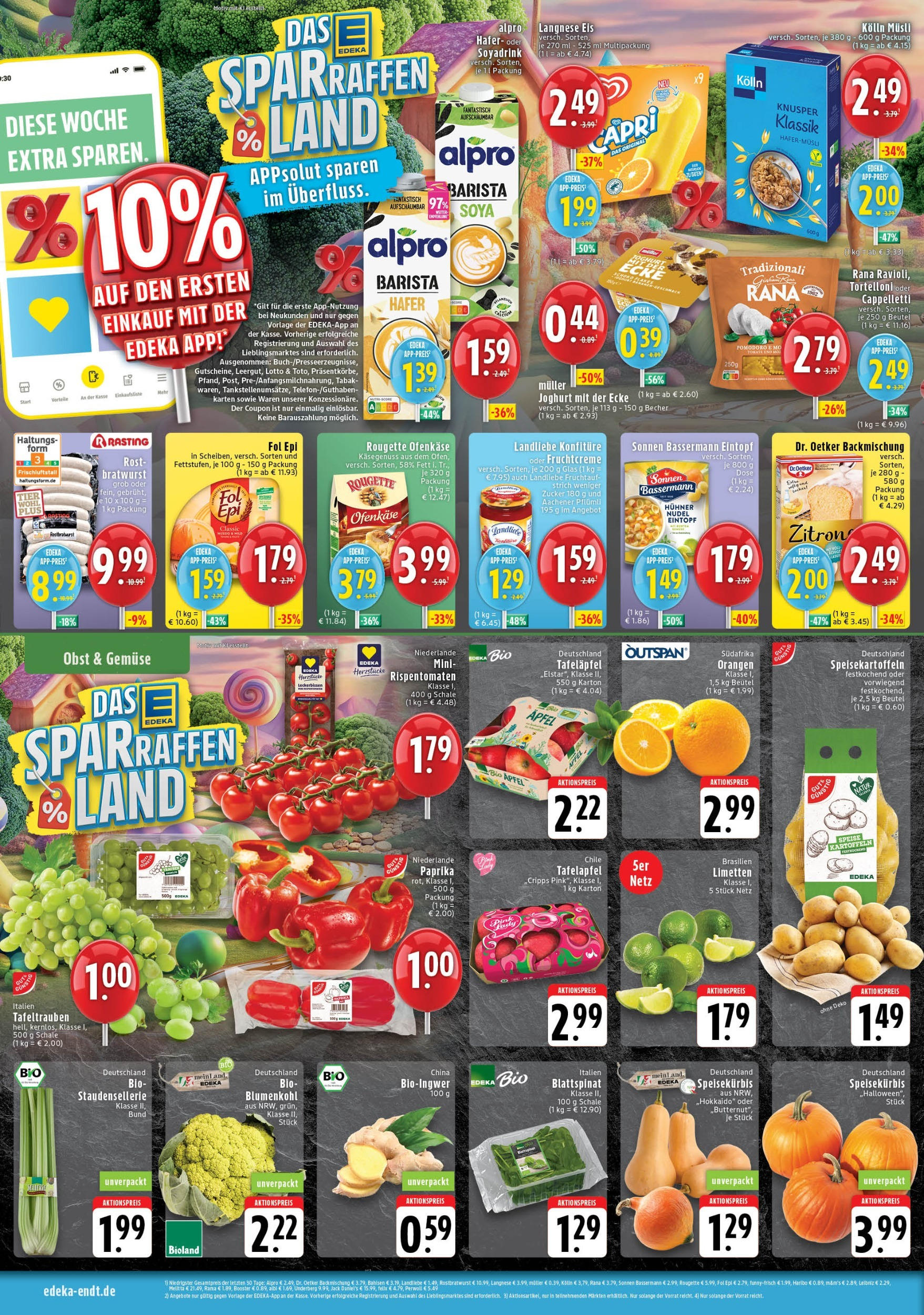 Edeka prospekt Wegberg	 (ab 21.09.2025) » Angebote Online | Seite: 4 | Produkte: Limetten, Jack Daniel's, Kartoffeln, Blumenkohl