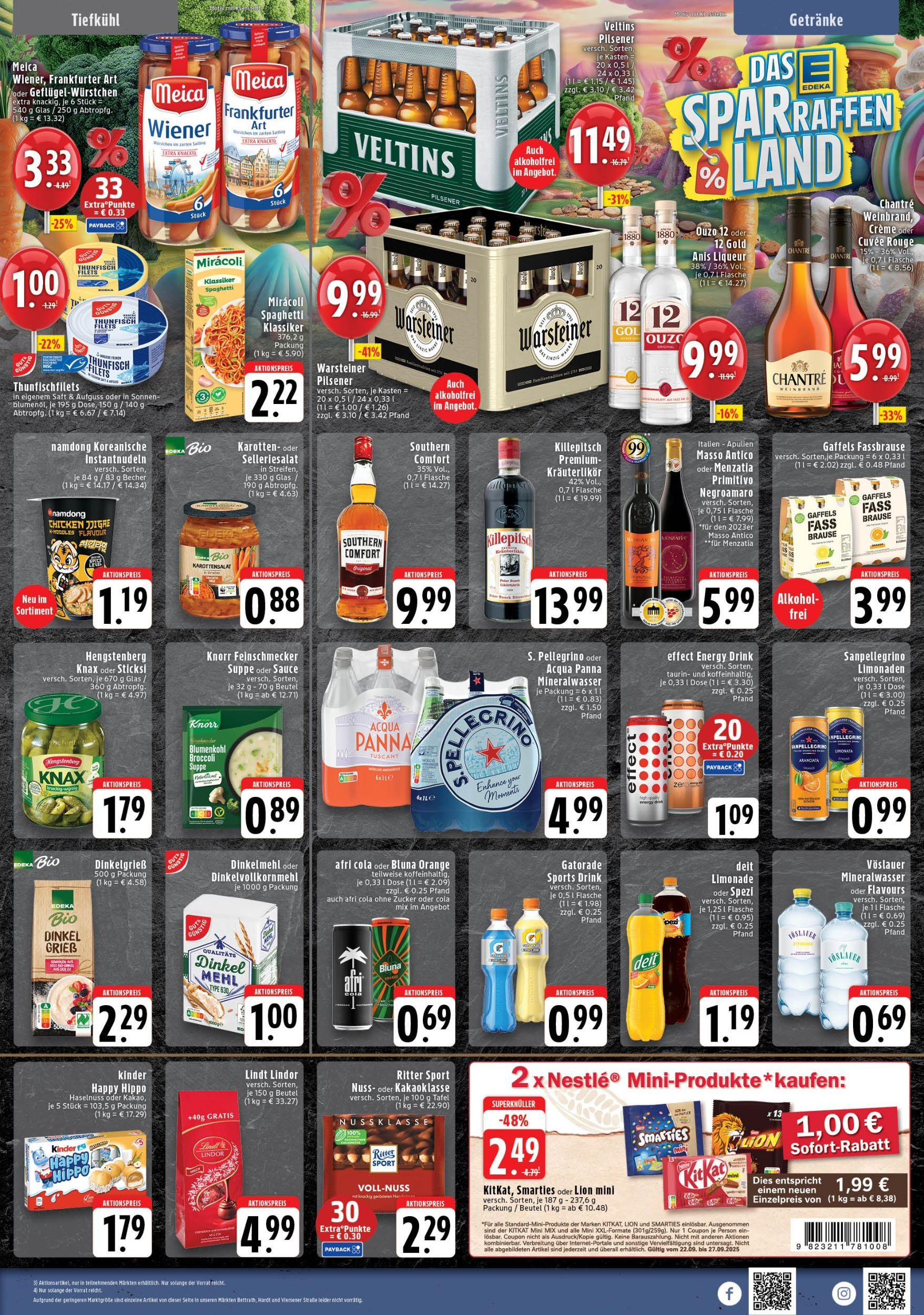 Edeka prospekt Wegberg	 (ab 21.09.2025) » Angebote Online | Seite: 7 | Produkte: Ritter sport, Creme, Zucker, Veltins