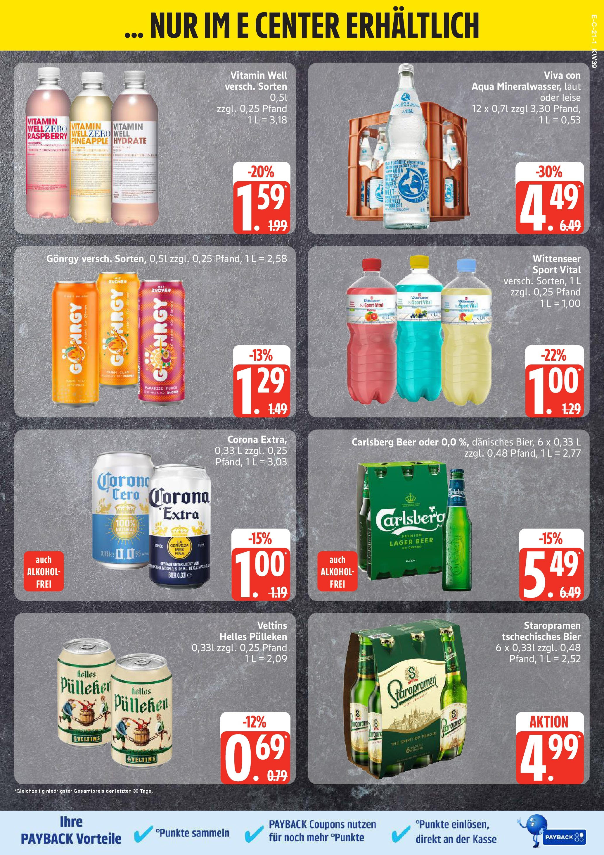 Marktkauf - Marktkauf: Wochenangebote (ab 21.09.2025) » Angebote ab Montag | Seite: 21 | Produkte: Carlsberg, Bier, Zucker, Veltins Marktkauf - Marktkauf: Wochenangebote (ab 21.09.2025) » Angebote online | Seite: 21 | Produkte: Carlsberg, Bier, Zucker, Veltins