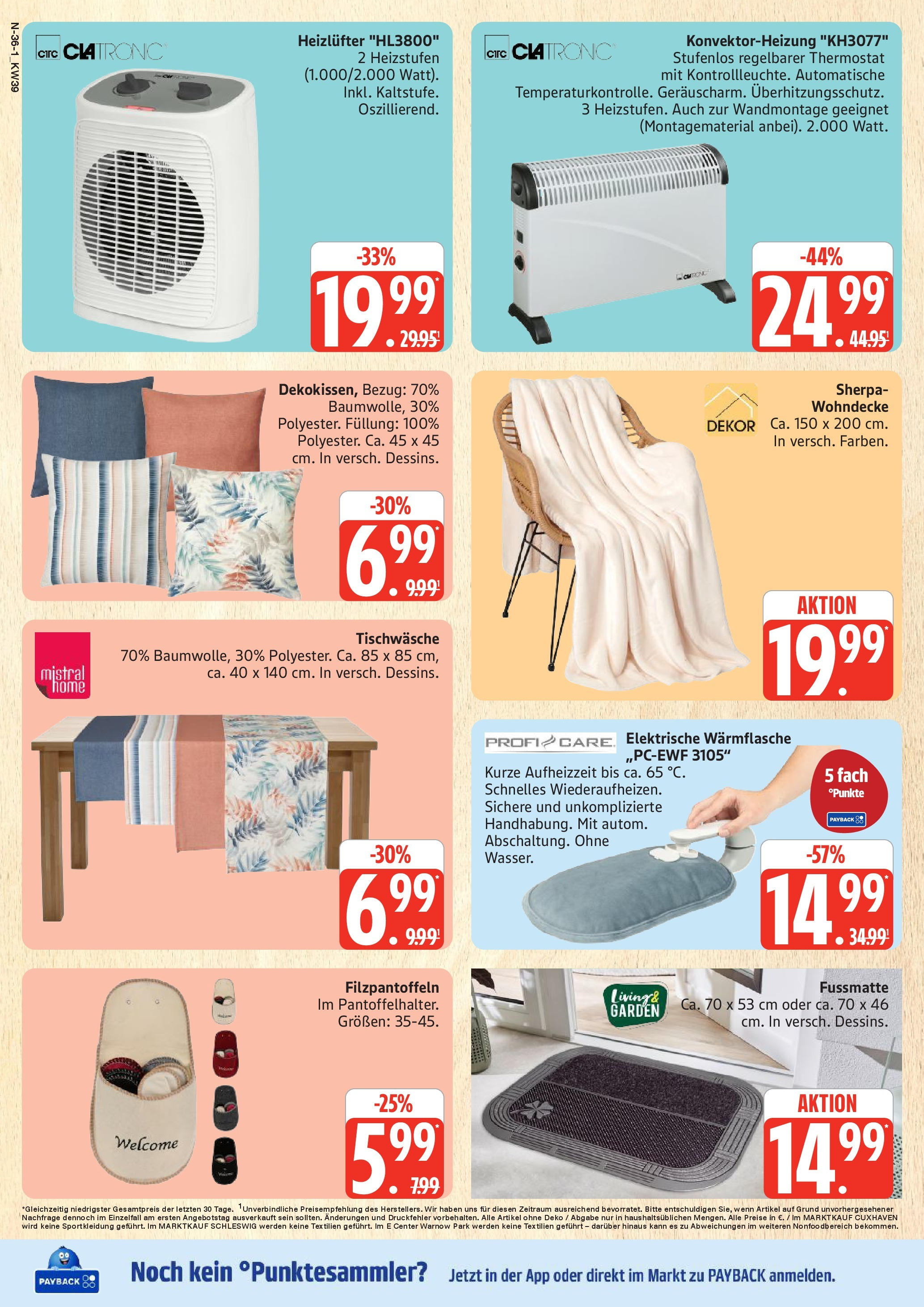Marktkauf - Marktkauf: Wochenangebote (ab 21.09.2025) » Angebote ab Montag | Seite: 36 | Produkte: Fußmatte Marktkauf - Marktkauf: Wochenangebote (ab 21.09.2025) » Angebote online | Seite: 36 | Produkte: Fußmatte