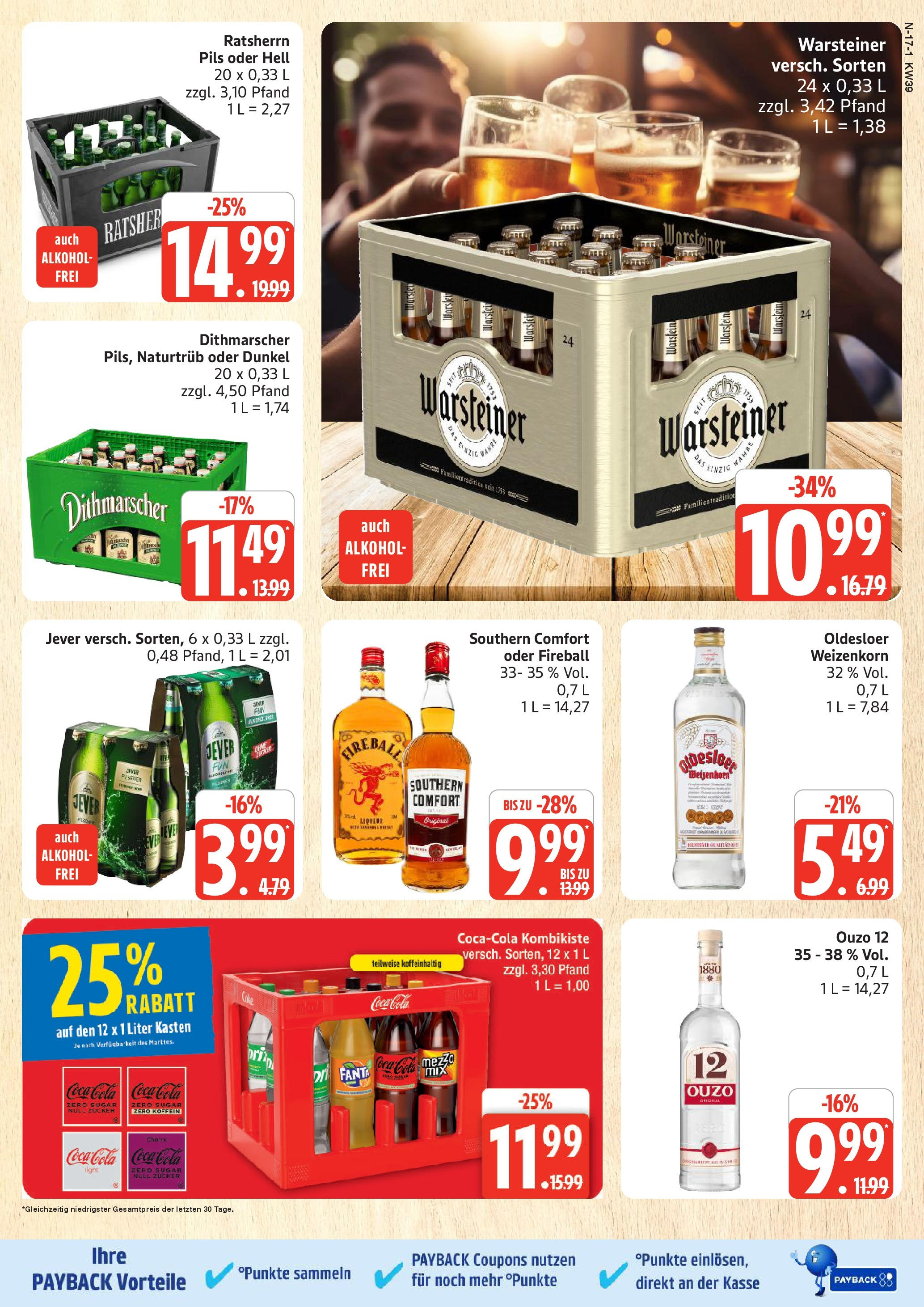 Marktkauf - Marktkauf: Wochenangebote (ab 21.09.2025) » Angebote ab Montag | Seite: 17 | Produkte: Cola, Pils, Zucker, Warsteiner Marktkauf - Marktkauf: Wochenangebote (ab 21.09.2025) » Angebote online | Seite: 17 | Produkte: Cola, Pils, Zucker, Warsteiner