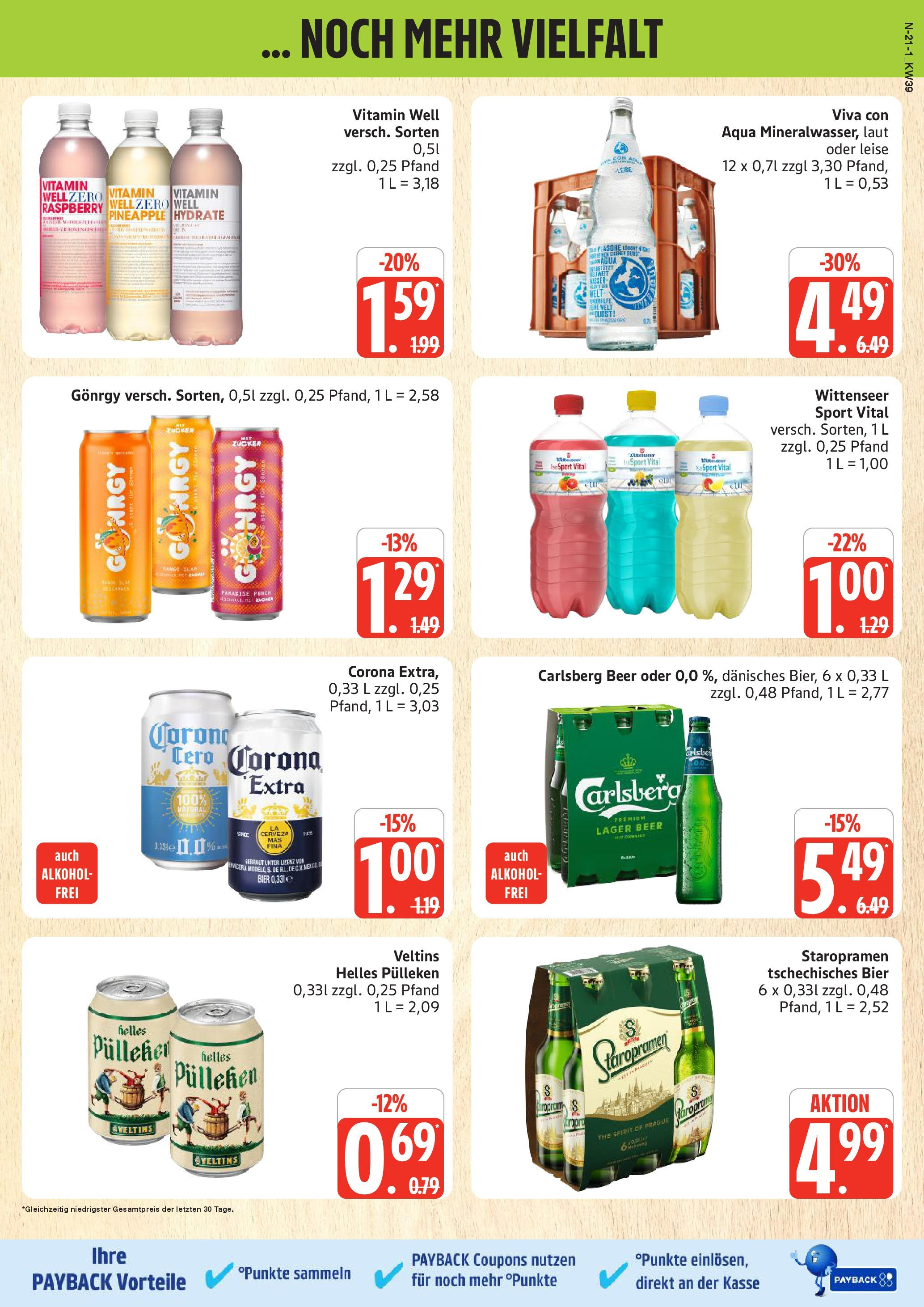 Marktkauf - Marktkauf: Wochenangebote (ab 21.09.2025) » Angebote ab Montag | Seite: 21 | Produkte: Helles pulleken, Bier, Zucker, Veltins Marktkauf - Marktkauf: Wochenangebote (ab 21.09.2025) » Angebote online | Seite: 21 | Produkte: Helles pulleken, Bier, Zucker, Veltins
