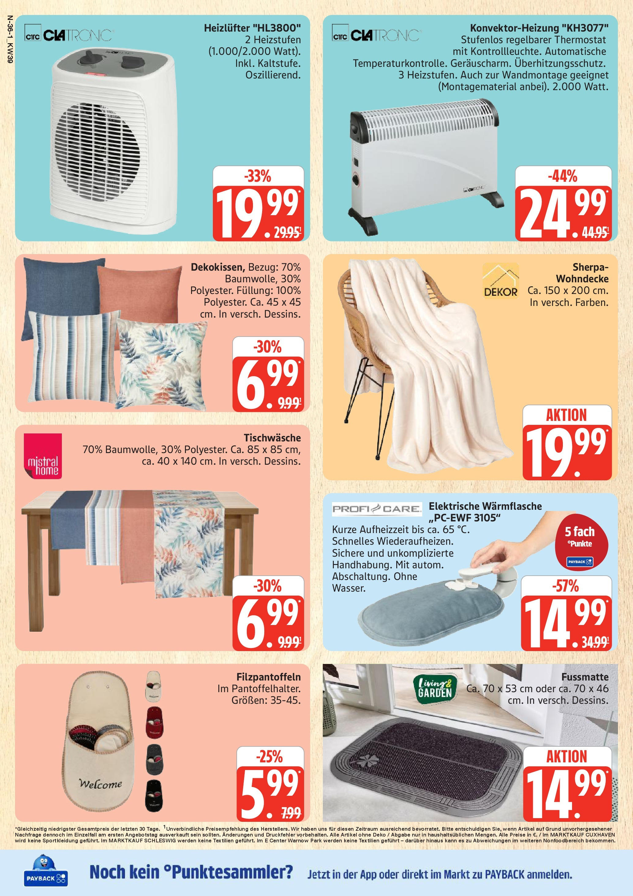 Marktkauf - Marktkauf: Wochenangebote (ab 21.09.2025) » Angebote ab Montag | Seite: 36 | Produkte: Fußmatte Marktkauf - Marktkauf: Wochenangebote (ab 21.09.2025) » Angebote online | Seite: 36 | Produkte: Fußmatte