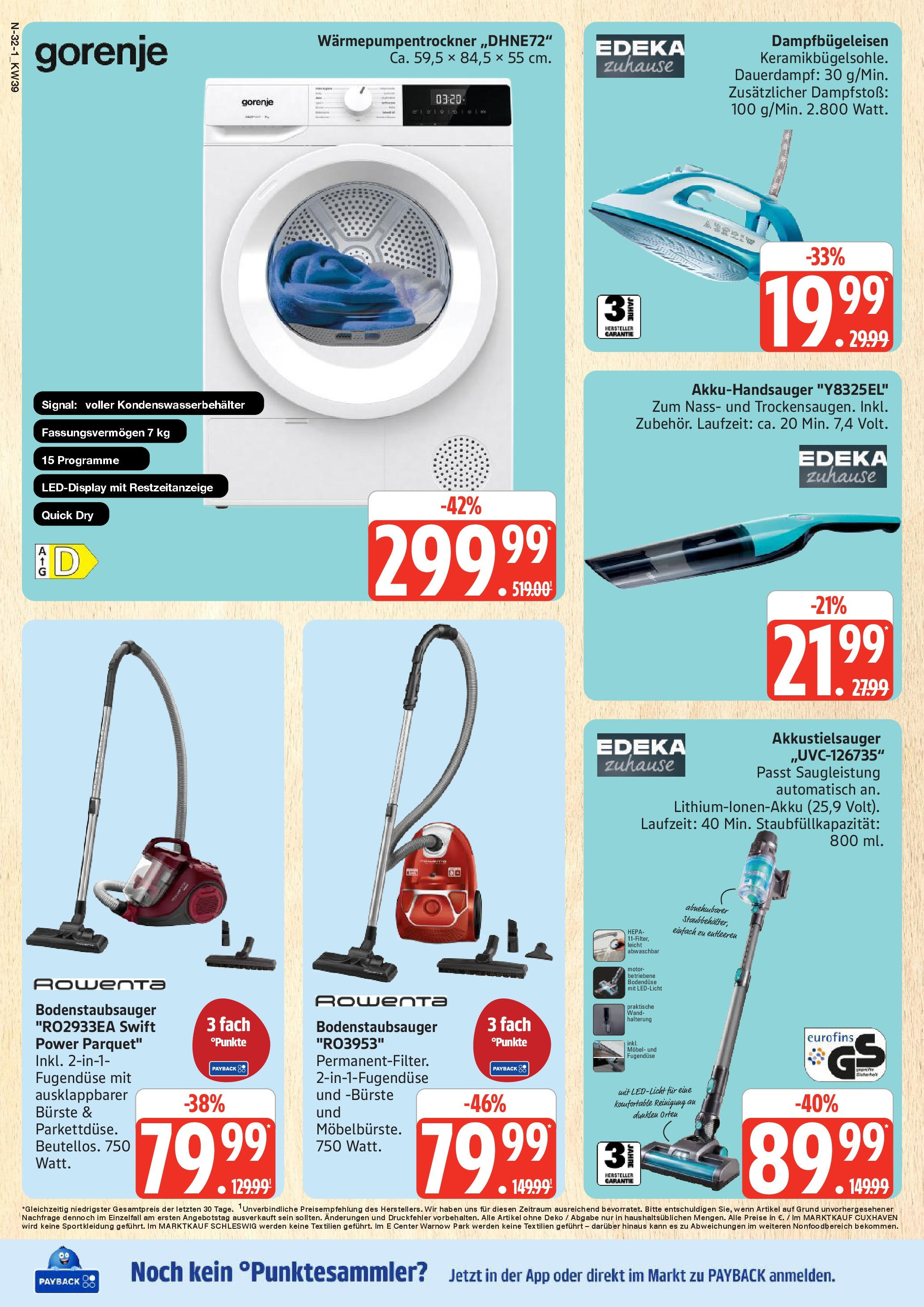 Marktkauf - Marktkauf: Wochenangebote (ab 21.09.2025) » Angebote ab Montag | Seite: 32 | Produkte: Gorenje, Bürste Marktkauf - Marktkauf: Wochenangebote (ab 21.09.2025) » Angebote online | Seite: 32 | Produkte: Gorenje, Bürste