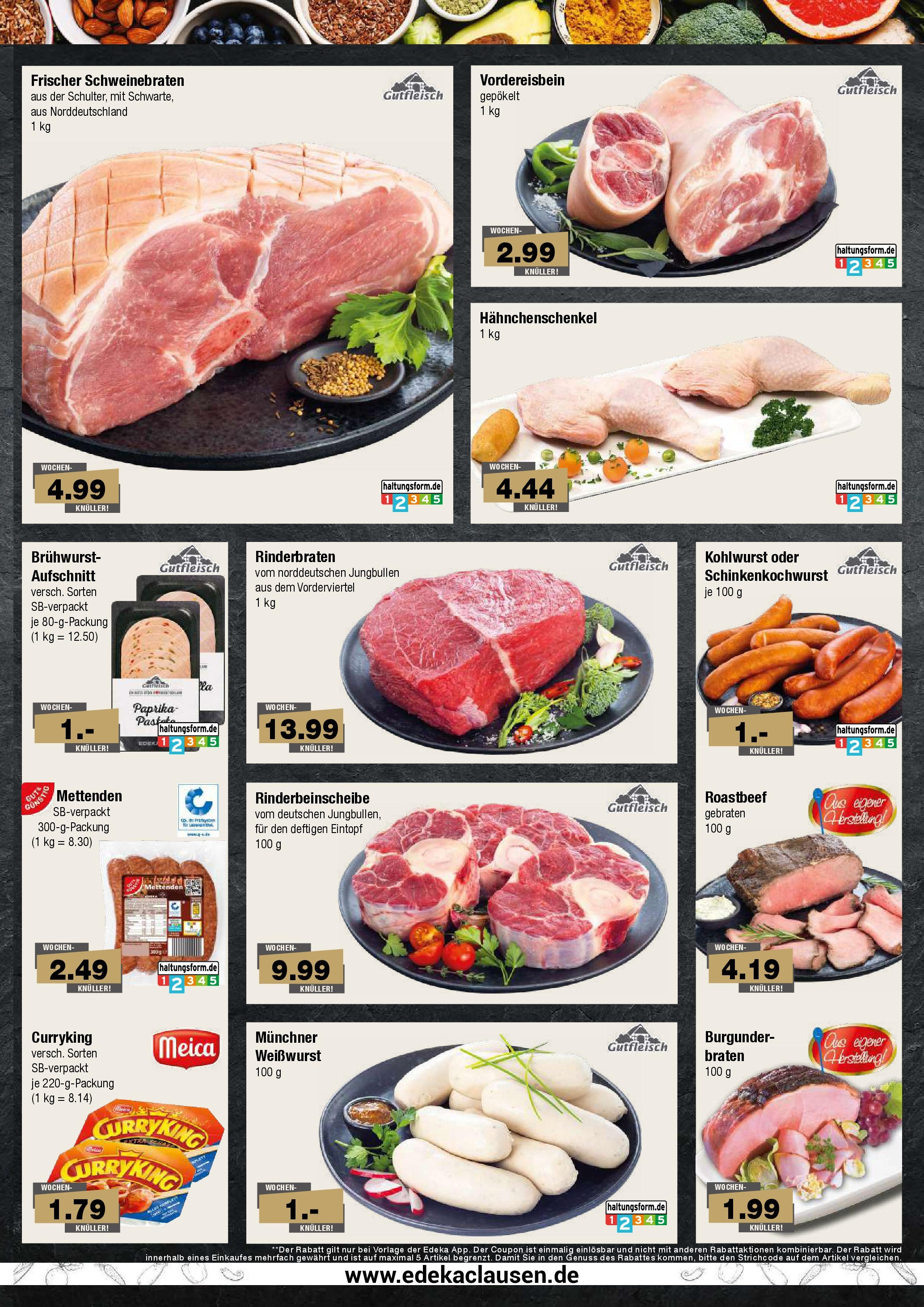 Edeka prospekt Hamburg	 (ab 21.09.2025) » Angebote Online | Seite: 3 | Produkte: Rinderbraten, Hahnchenschenkel, Meica, Paprika