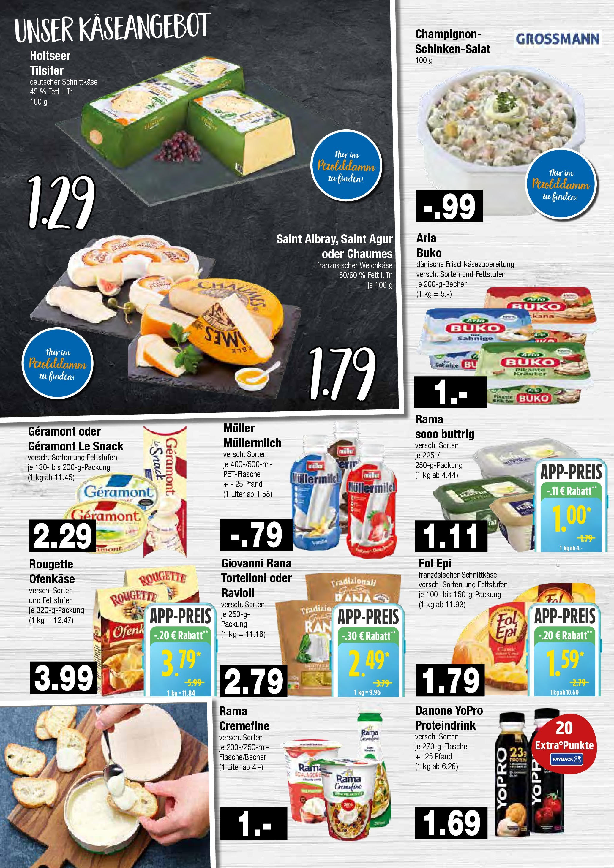 Edeka prospekt Hamburg	 (ab 21.09.2025) » Angebote Online | Seite: 4 | Produkte: Geramont, Arla buko, Müllermilch, Muller mullermilch