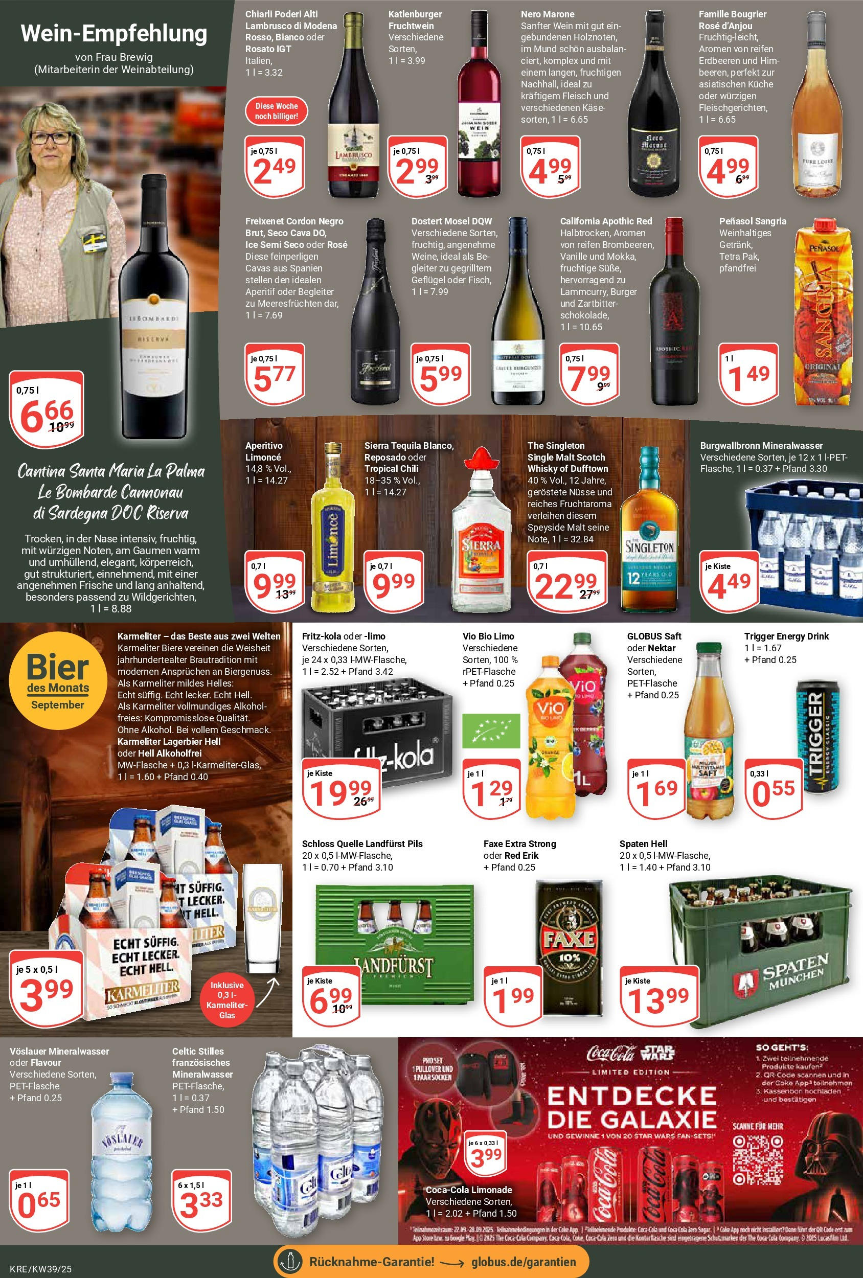 Globus prospekt Krefeld (ab 21.09.2025) » Angebote ab Montag | Seite: 15 | Produkte: Bier, Küche, Socken, Fleisch Globus prospekt Krefeld (ab 21.09.2025) » Angebote online | Seite: 15 | Produkte: Bier, Küche, Socken, Fleisch