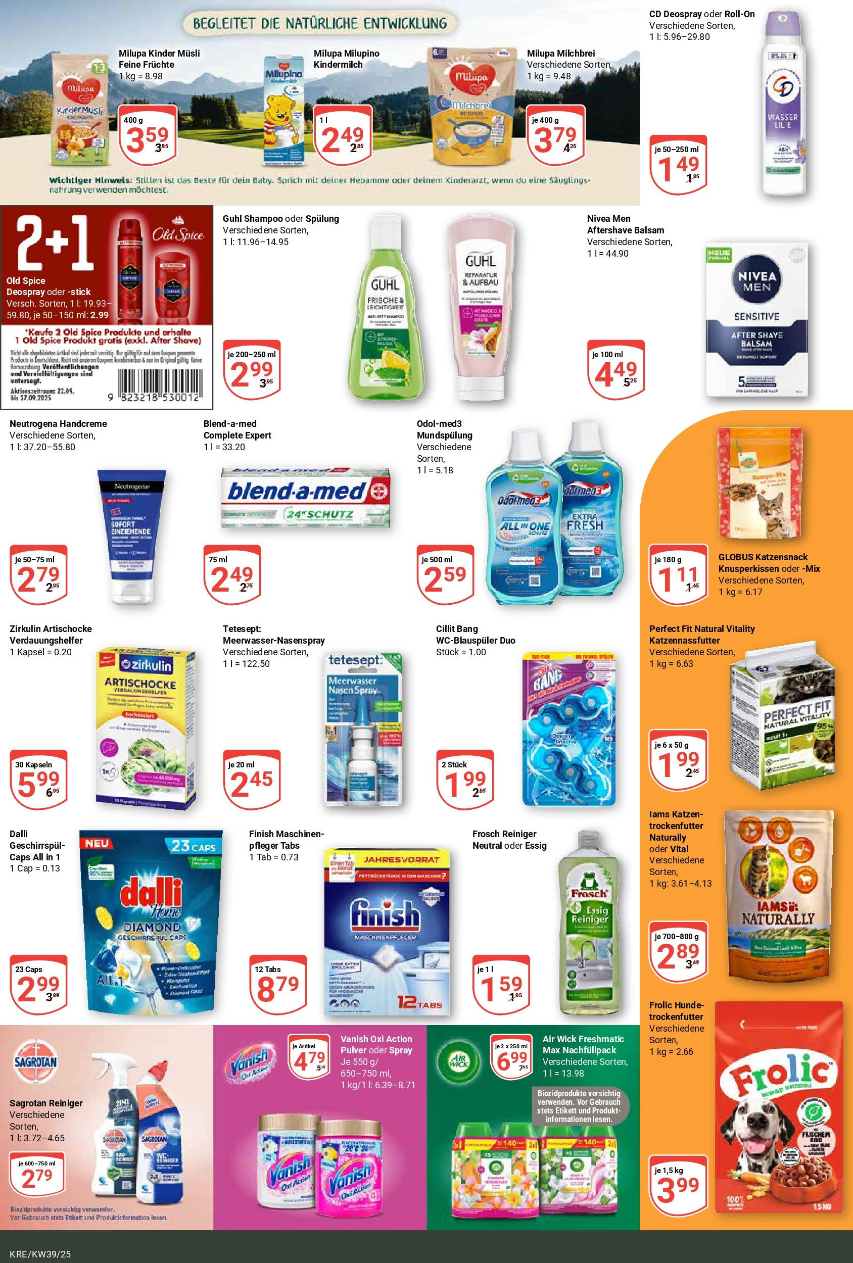 Globus prospekt Krefeld (ab 21.09.2025) » Angebote ab Montag | Seite: 17 | Produkte: Musli, Shampoo, Spülung, Deospray Globus prospekt Krefeld (ab 21.09.2025) » Angebote online | Seite: 17 | Produkte: Musli, Shampoo, Spülung, Deospray