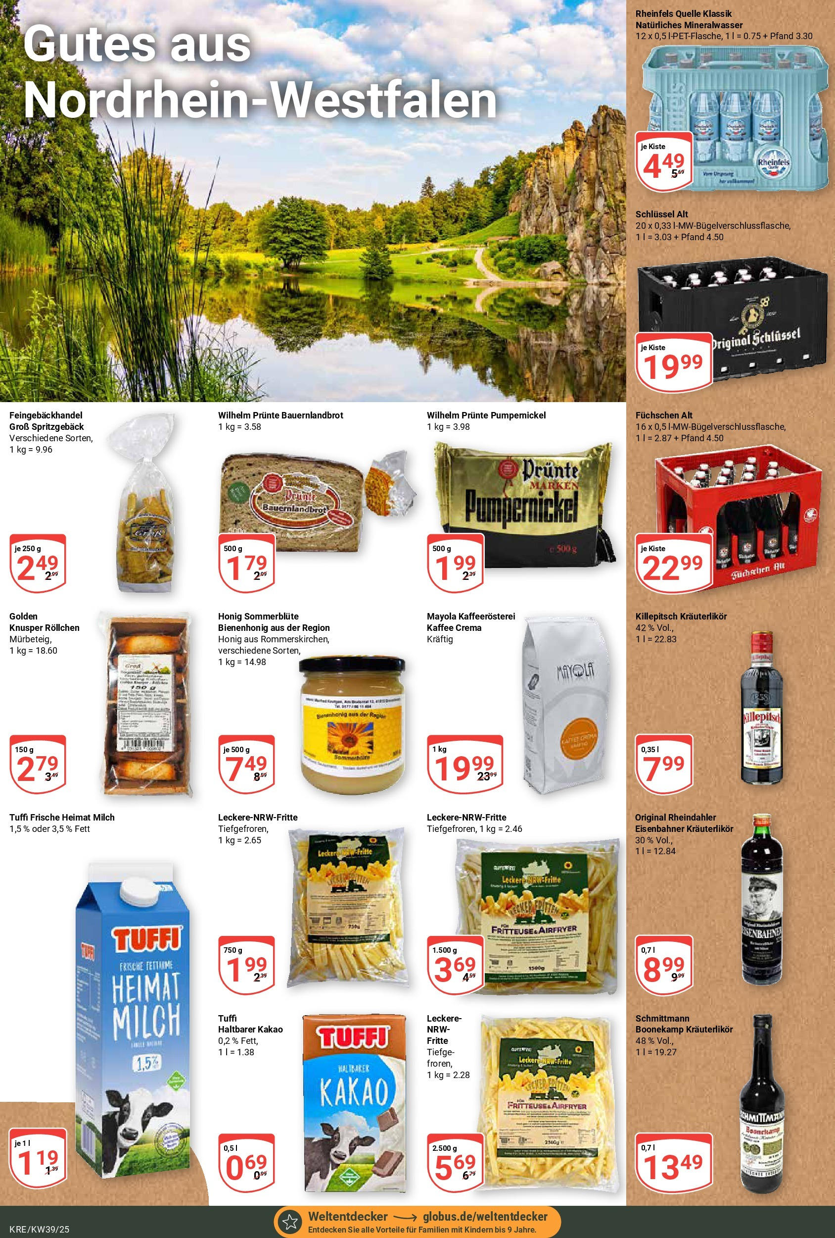 Globus prospekt Krefeld (ab 21.09.2025) » Angebote ab Montag | Seite: 19 | Produkte: Milch, Mineralwasser, Fritteuse, Rheinfels quelle Globus prospekt Krefeld (ab 21.09.2025) » Angebote online | Seite: 19 | Produkte: Milch, Mineralwasser, Fritteuse, Rheinfels quelle