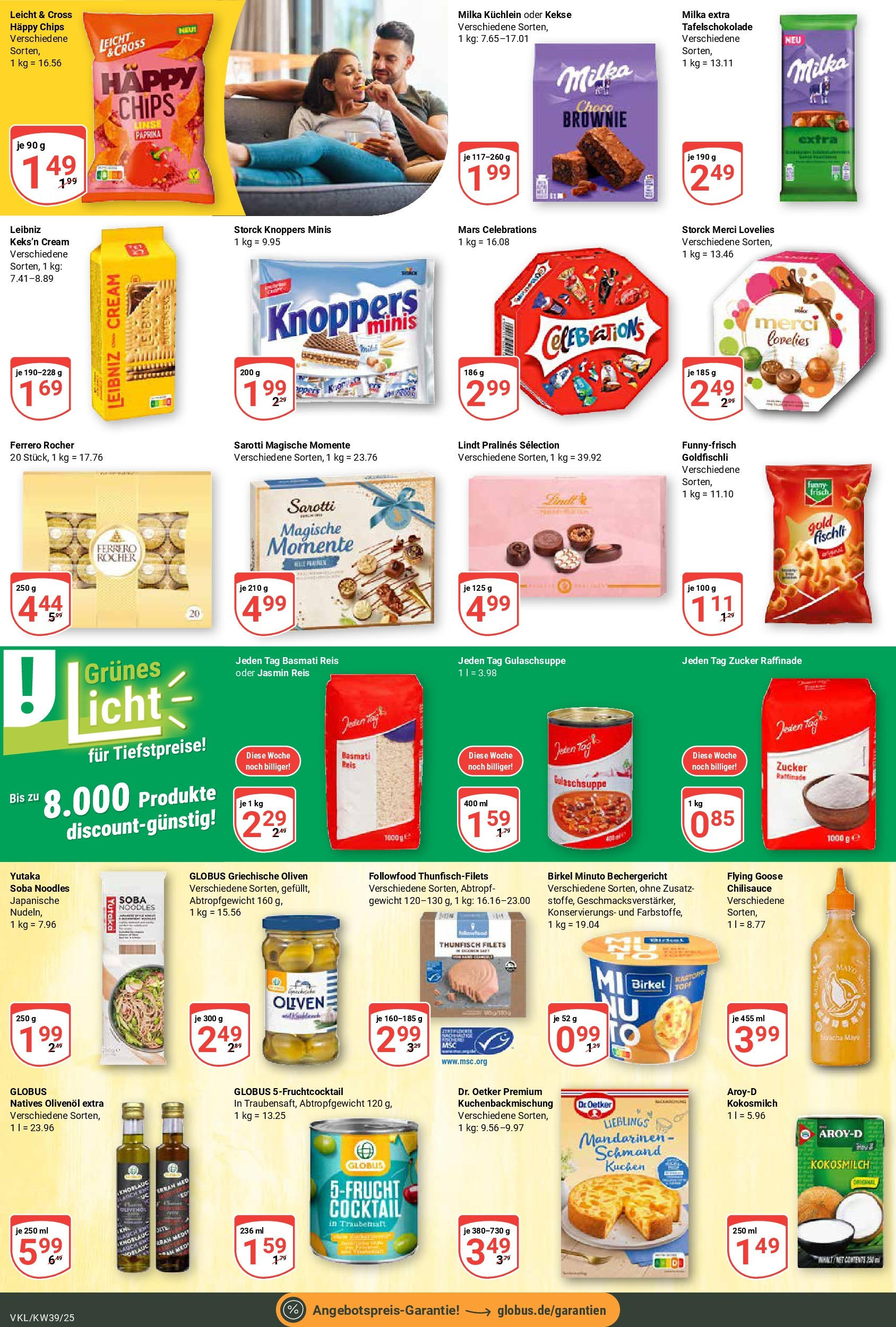 Globus prospekt Völklingen (ab 21.09.2025) » Angebote ab Montag | Seite: 16 | Produkte: Olivenol, Celebrations, Kuchen, Chips Globus prospekt Völklingen (ab 21.09.2025) » Angebote online | Seite: 16 | Produkte: Olivenol, Celebrations, Kuchen, Chips