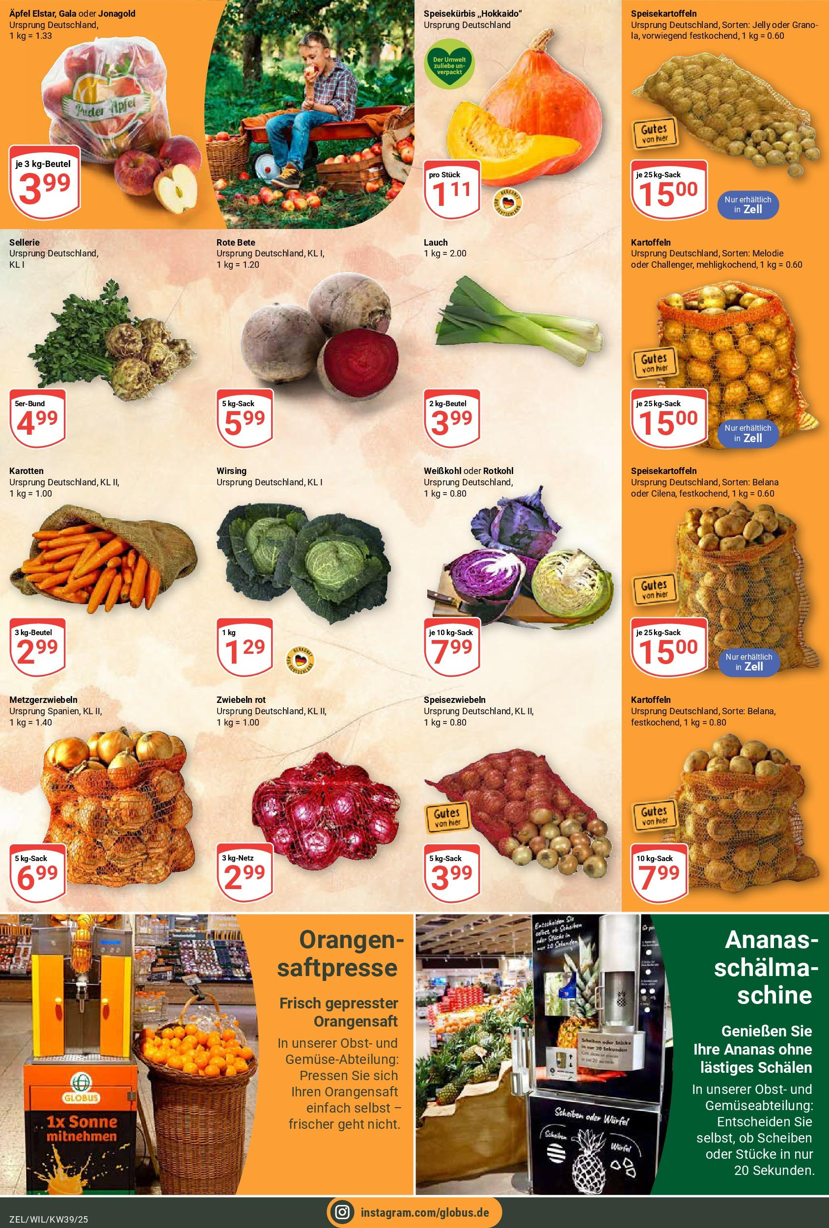 Globus prospekt Wittlich (ab 21.09.2025) » Angebote ab Montag | Seite: 5 | Produkte: Äpfel, Orangen, Ananas, Obst Globus prospekt Wittlich (ab 21.09.2025) » Angebote online | Seite: 5 | Produkte: Äpfel, Orangen, Ananas, Obst