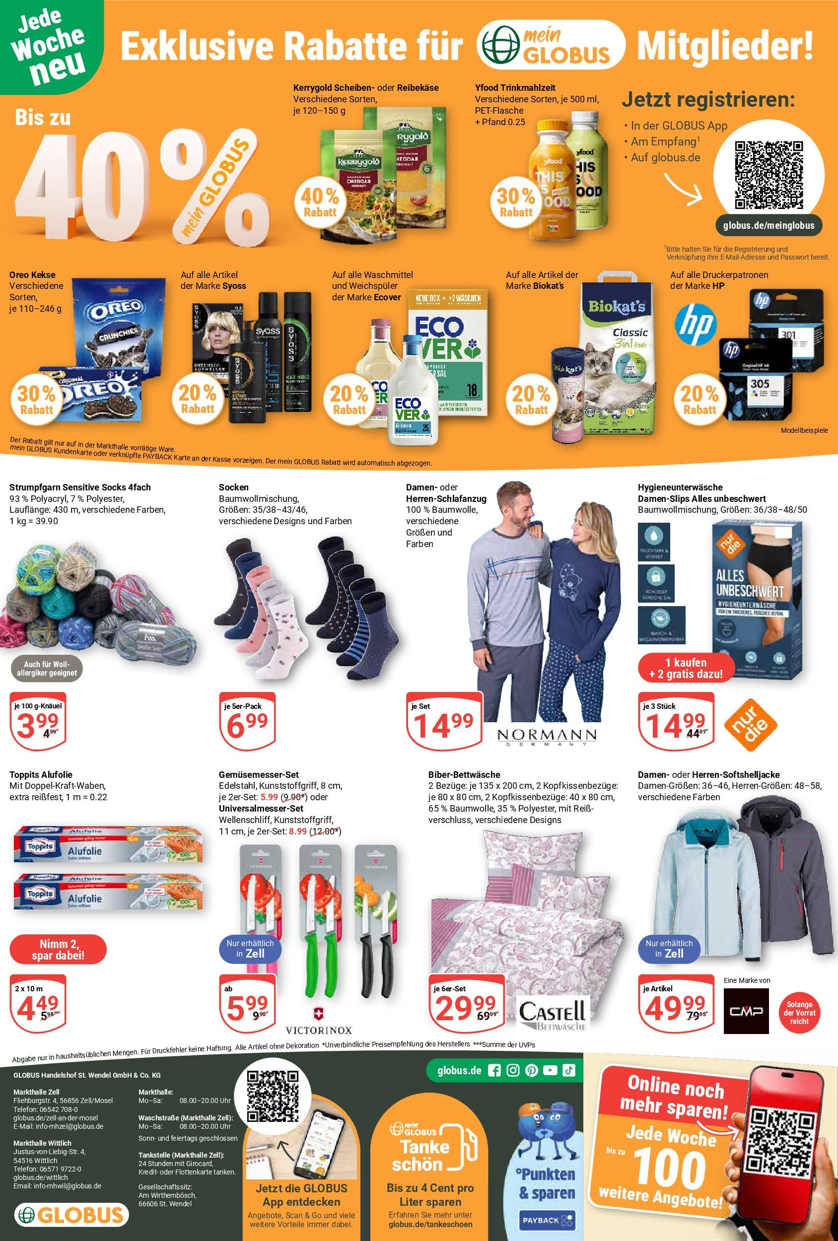Globus prospekt Wittlich (ab 21.09.2025) » Angebote ab Montag | Seite: 24 | Produkte: HP, Socken, Reibekase, Telefon Globus prospekt Wittlich (ab 21.09.2025) » Angebote online | Seite: 24 | Produkte: HP, Socken, Reibekase, Telefon
