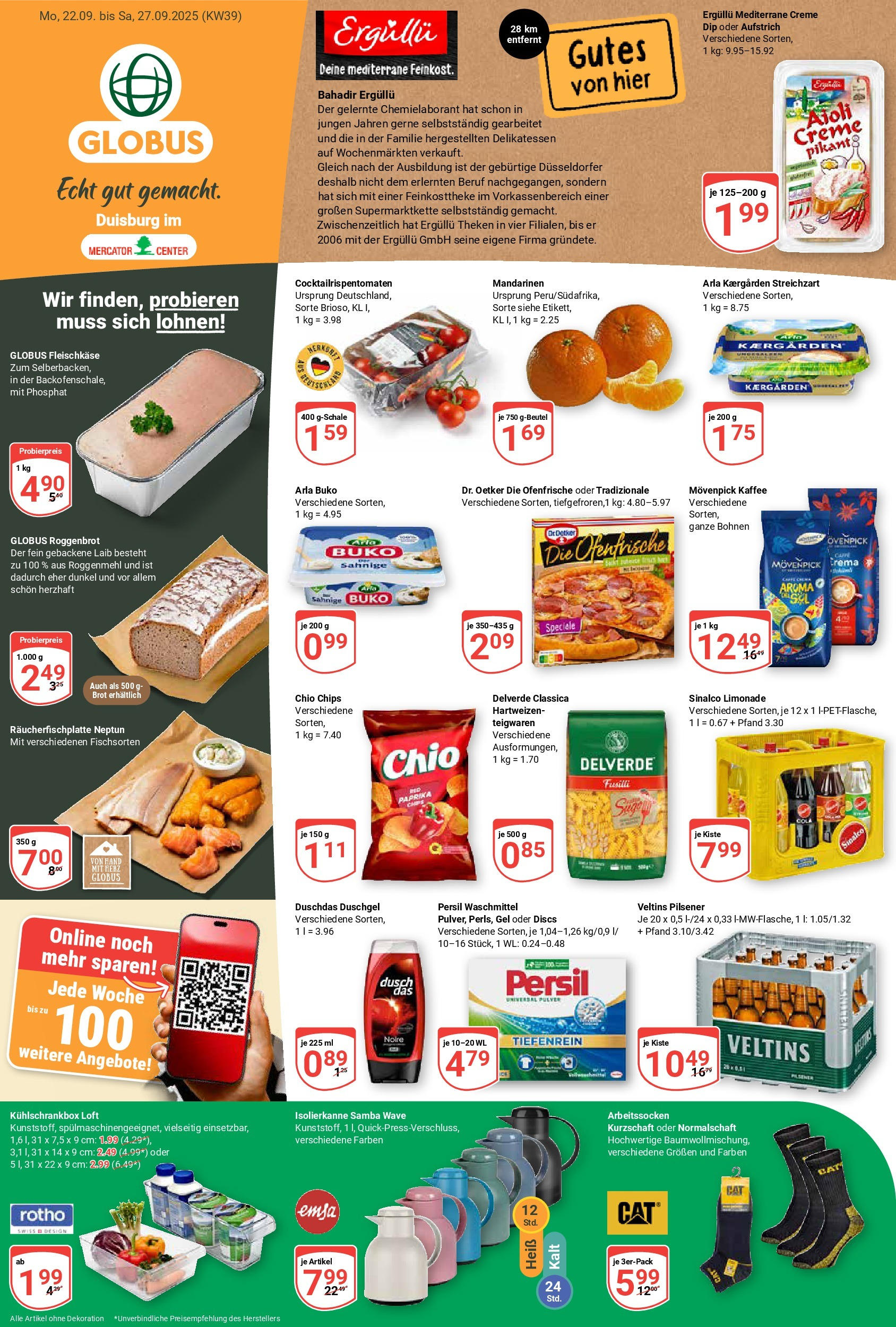 Globus prospekt Duisburg (ab 21.09.2025) » Angebote ab Montag | Seite: 1 | Produkte: Ofenfrische, Duschgel, Duschdas, Chips Globus prospekt Duisburg (ab 21.09.2025) » Angebote online | Seite: 1 | Produkte: Ofenfrische, Duschgel, Duschdas, Chips