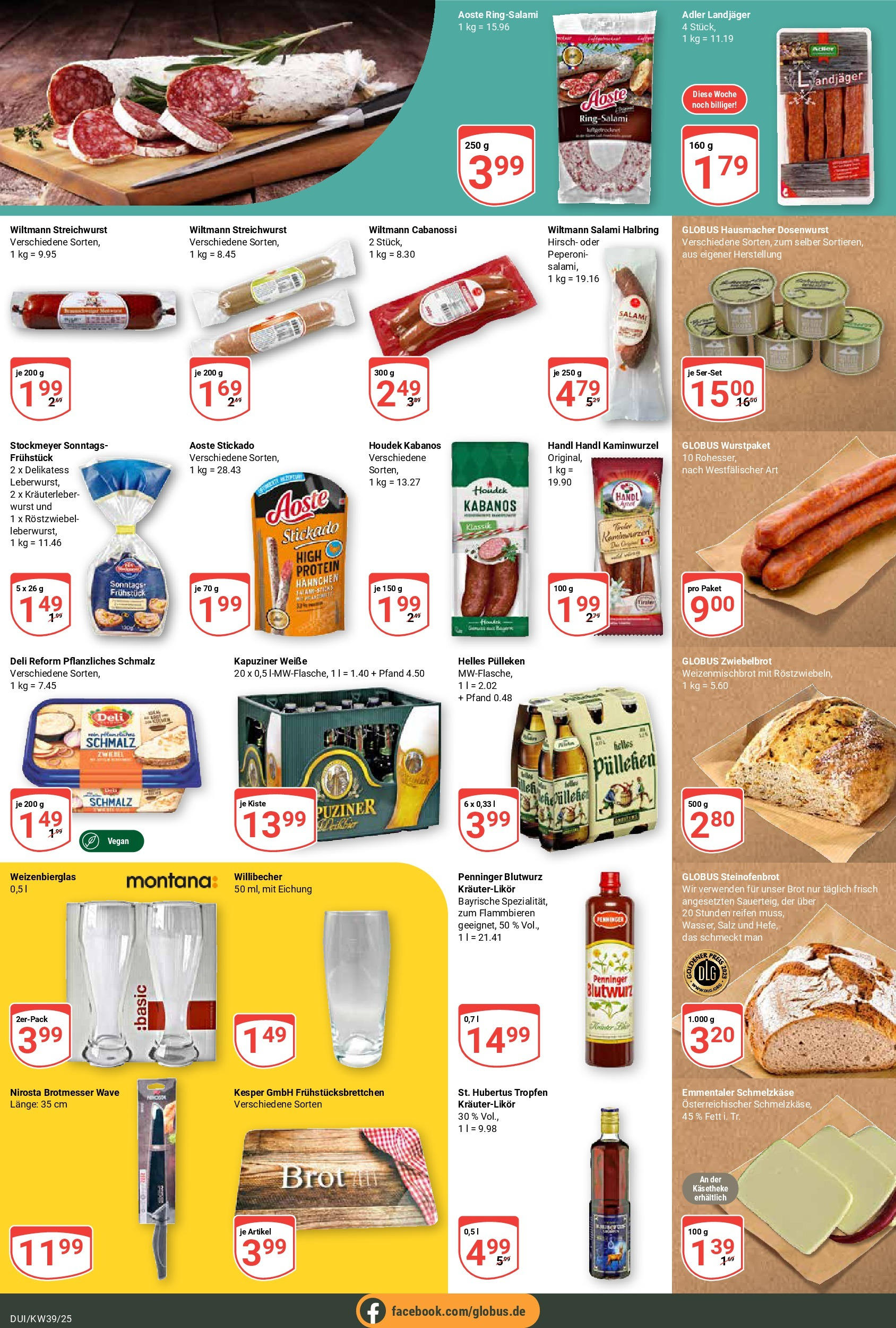 Globus prospekt Duisburg (ab 21.09.2025) » Angebote ab Montag | Seite: 17 | Produkte: Salz, Reis, Hubertus tropfen, Deli reform Globus prospekt Duisburg (ab 21.09.2025) » Angebote online | Seite: 17 | Produkte: Salz, Reis, Hubertus tropfen, Deli reform