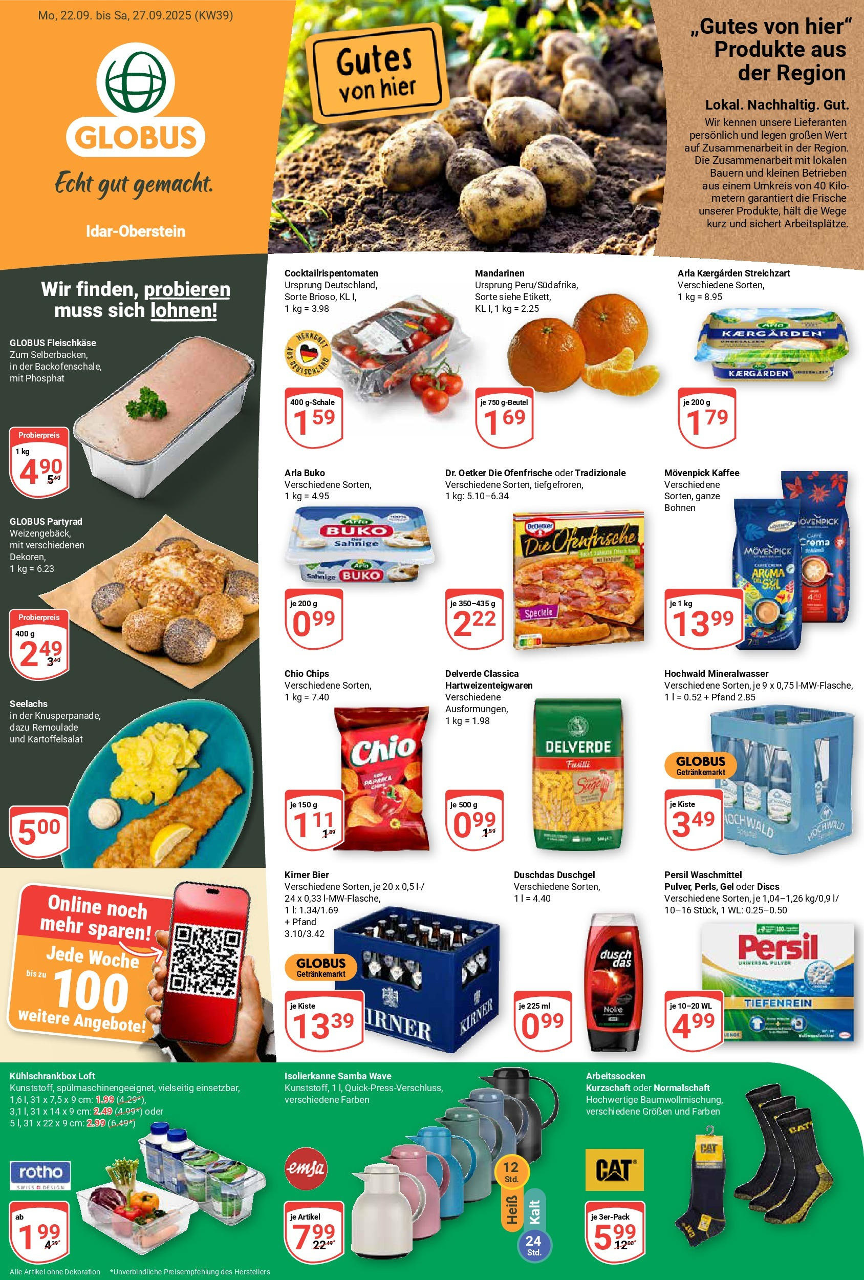 Globus prospekt Idar-Oberstein (ab 21.09.2025) » Angebote ab Montag | Seite: 1 | Produkte: Bier, Mandarinen, Ofenfrische, Arla buko Globus prospekt Idar-Oberstein (ab 21.09.2025) » Angebote online | Seite: 1 | Produkte: Bier, Mandarinen, Ofenfrische, Arla buko