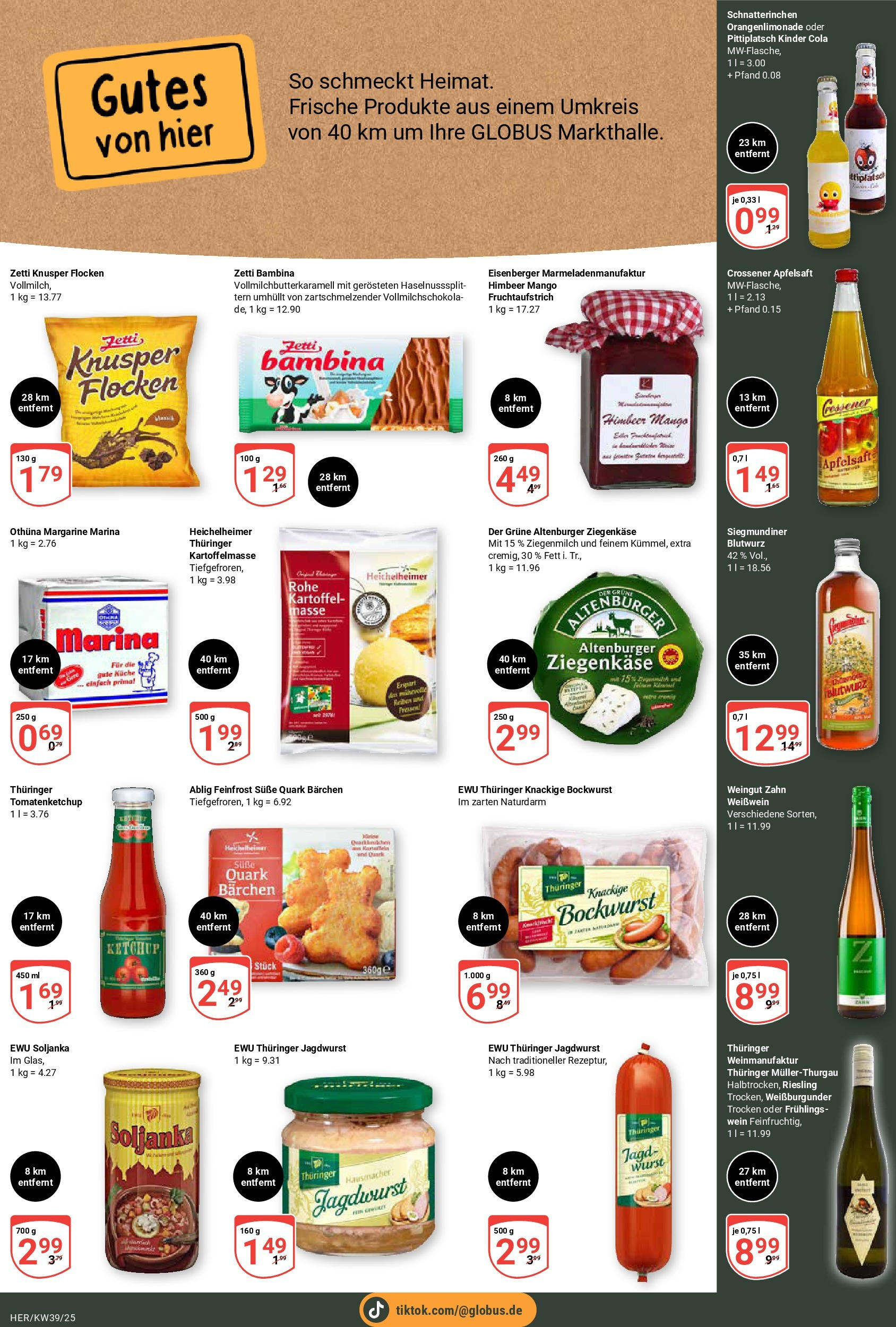 Globus prospekt Hermsdorf (ab 21.09.2025) » Angebote ab Montag | Seite: 21 | Produkte: Margarine, Küche, Mango, Wurst Globus prospekt Hermsdorf (ab 21.09.2025) » Angebote online | Seite: 21 | Produkte: Margarine, Küche, Mango, Wurst