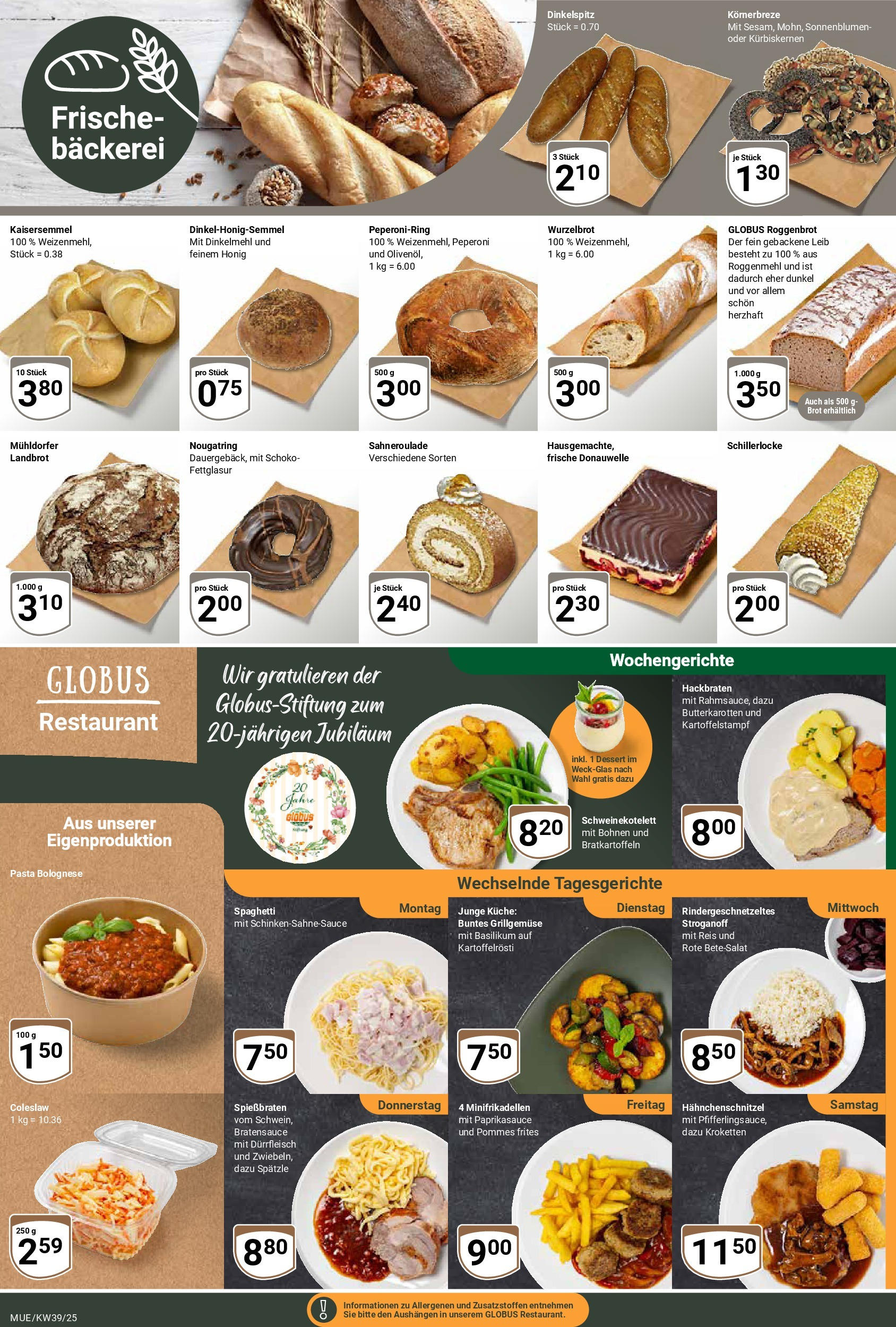 Globus prospekt Mühldorf (ab 21.09.2025) » Angebote ab Montag | Seite: 5 | Produkte: Küche, Pommes frites, Pasta, Brot Globus prospekt Mühldorf (ab 21.09.2025) » Angebote online | Seite: 5 | Produkte: Küche, Pommes frites, Pasta, Brot
