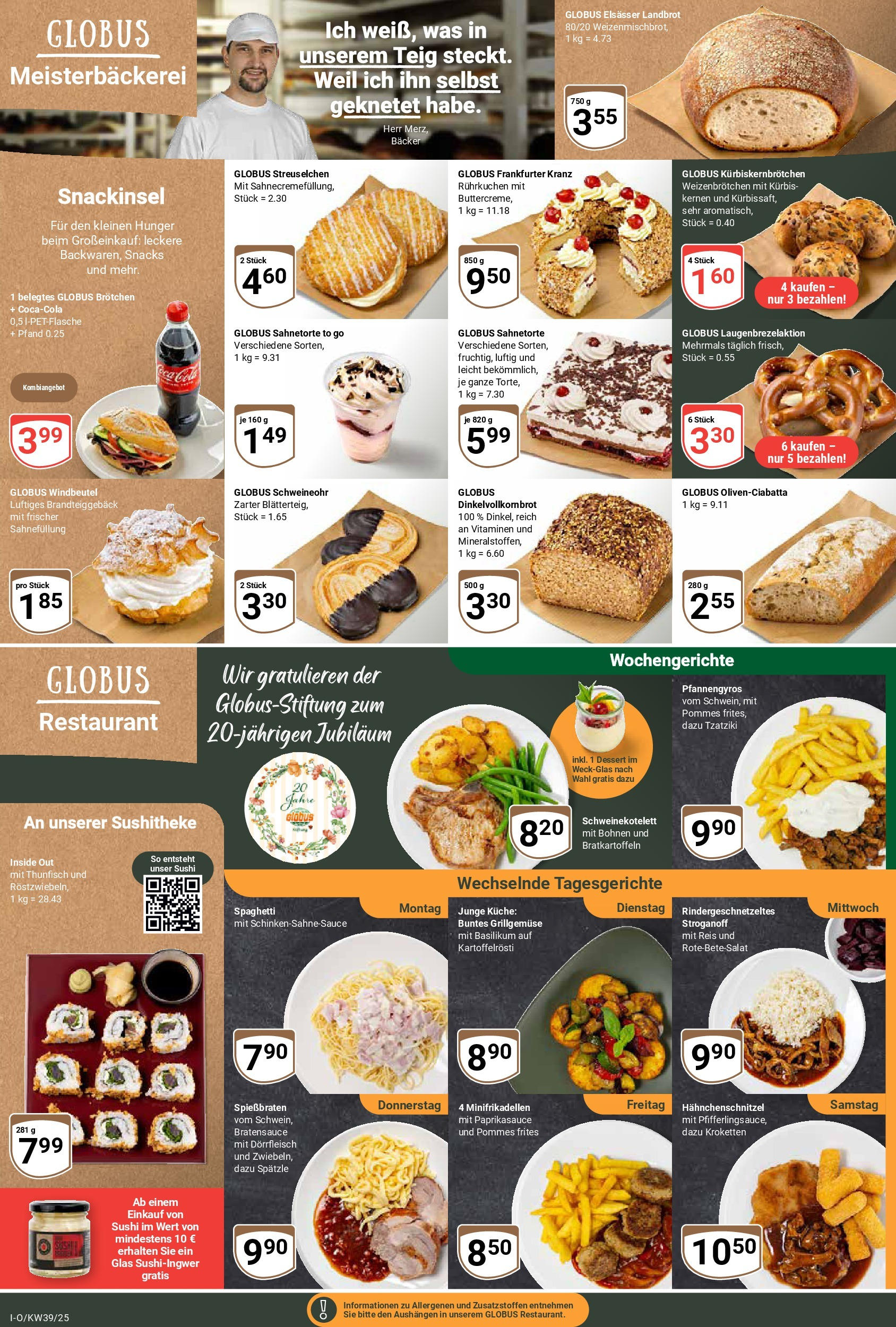 Globus prospekt Idar-Oberstein (ab 21.09.2025) » Angebote ab Montag | Seite: 9 | Produkte: Thunfisch, Küche, Pommes frites, Reis Globus prospekt Idar-Oberstein (ab 21.09.2025) » Angebote online | Seite: 9 | Produkte: Thunfisch, Küche, Pommes frites, Reis