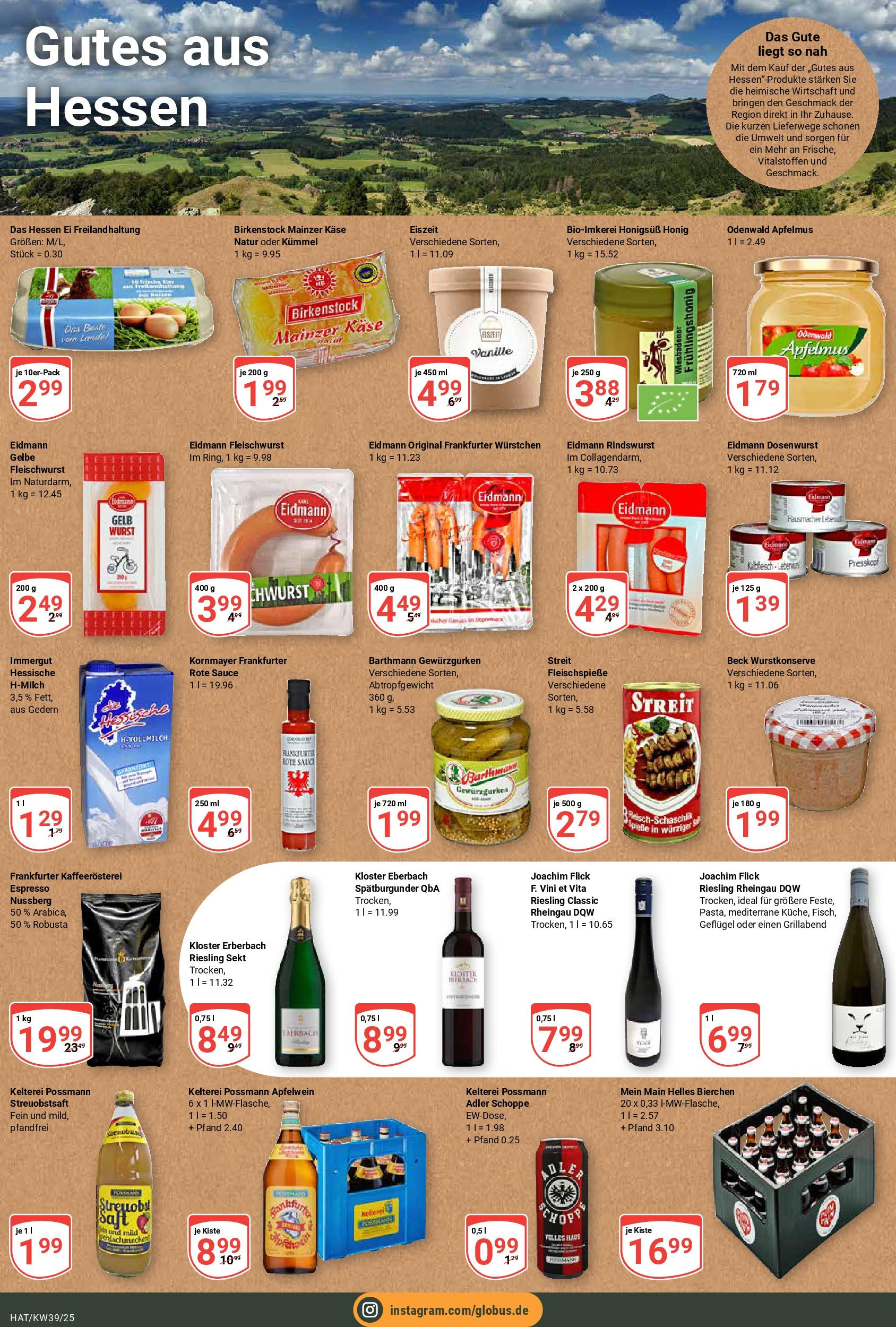 Globus prospekt Hattersheim (ab 21.09.2025) » Angebote ab Montag | Seite: 17 | Produkte: Käse, Sekt, Wurst Globus prospekt Hattersheim (ab 21.09.2025) » Angebote online | Seite: 17 | Produkte: Käse, Sekt, Wurst