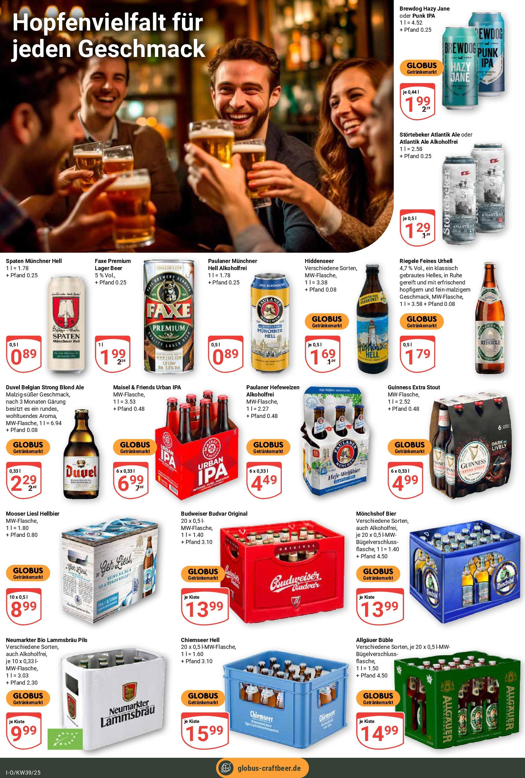 Globus prospekt Idar-Oberstein (ab 21.09.2025) » Angebote ab Montag | Seite: 19 | Produkte: Monchshof, Bier, Budweiser, Paulaner Globus prospekt Idar-Oberstein (ab 21.09.2025) » Angebote online | Seite: 19 | Produkte: Monchshof, Bier, Budweiser, Paulaner
