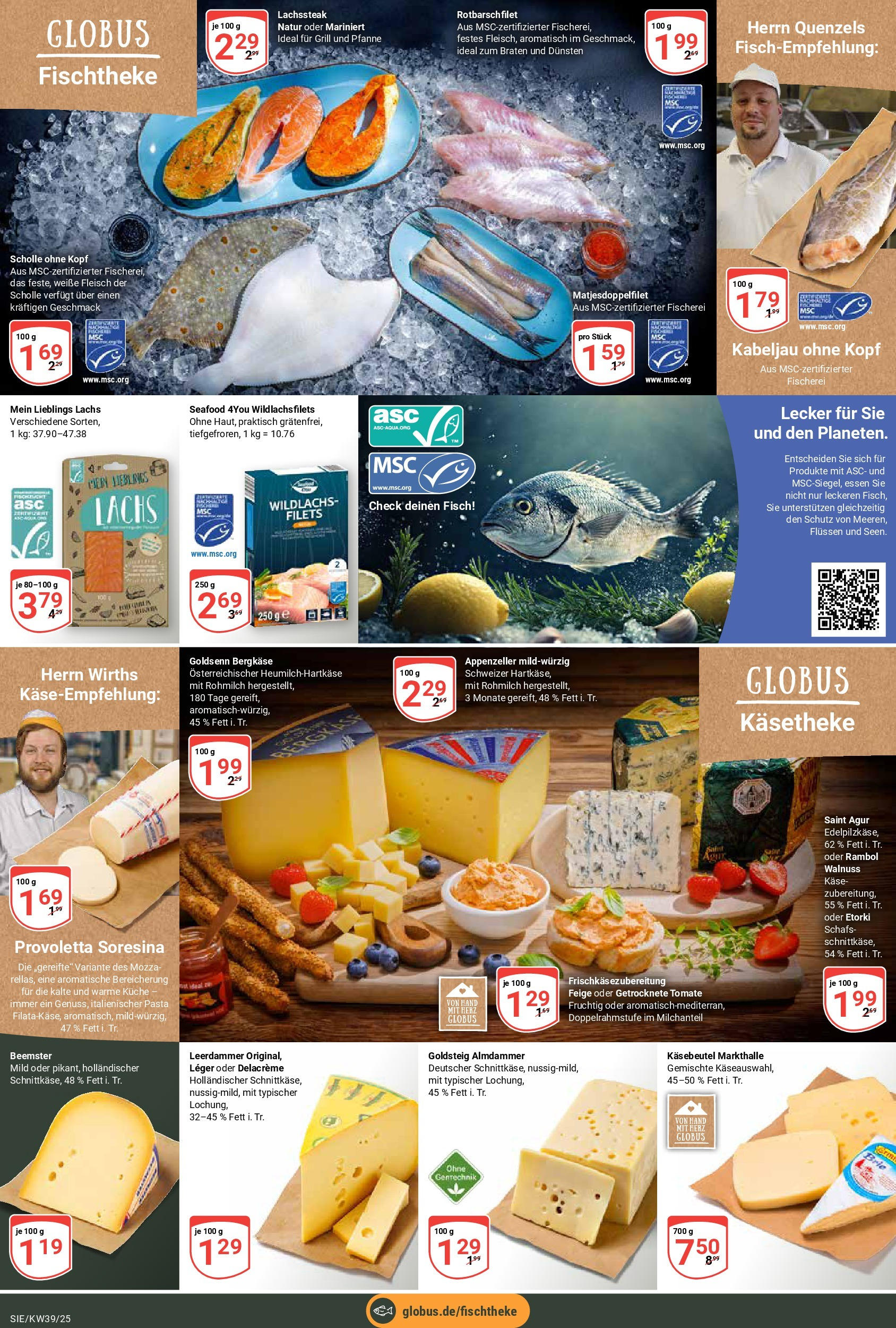 Globus prospekt Siegen	 (ab 21.09.2025) » Angebote online | Seite: 12 | Produkte: Grill, Käse, Fisch, Lachs