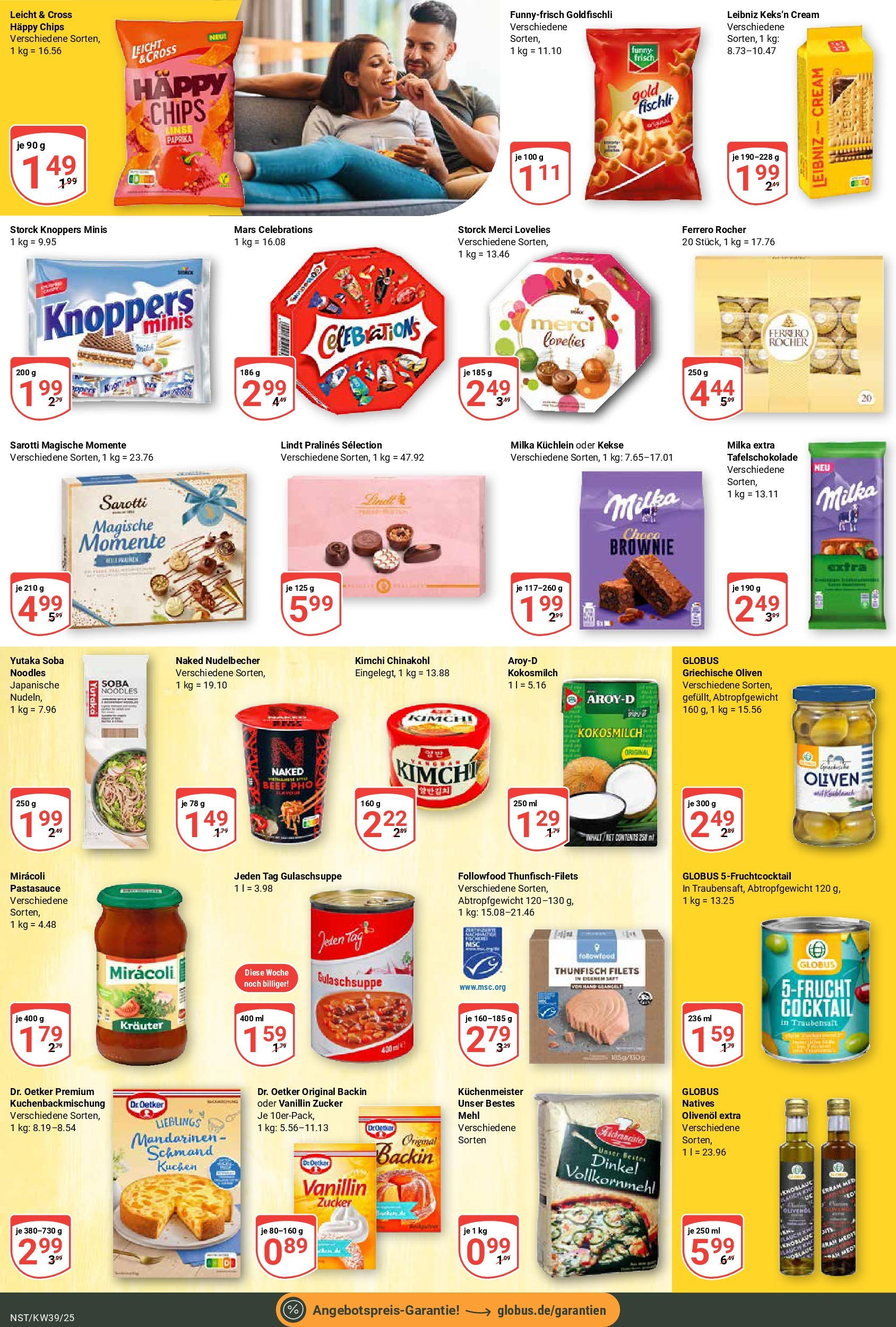 Globus prospekt Neustadt	 (ab 21.09.2025) » Angebote online | Seite: 17 | Produkte: Thunfisch, Mandarinen, Lindt, Kekse