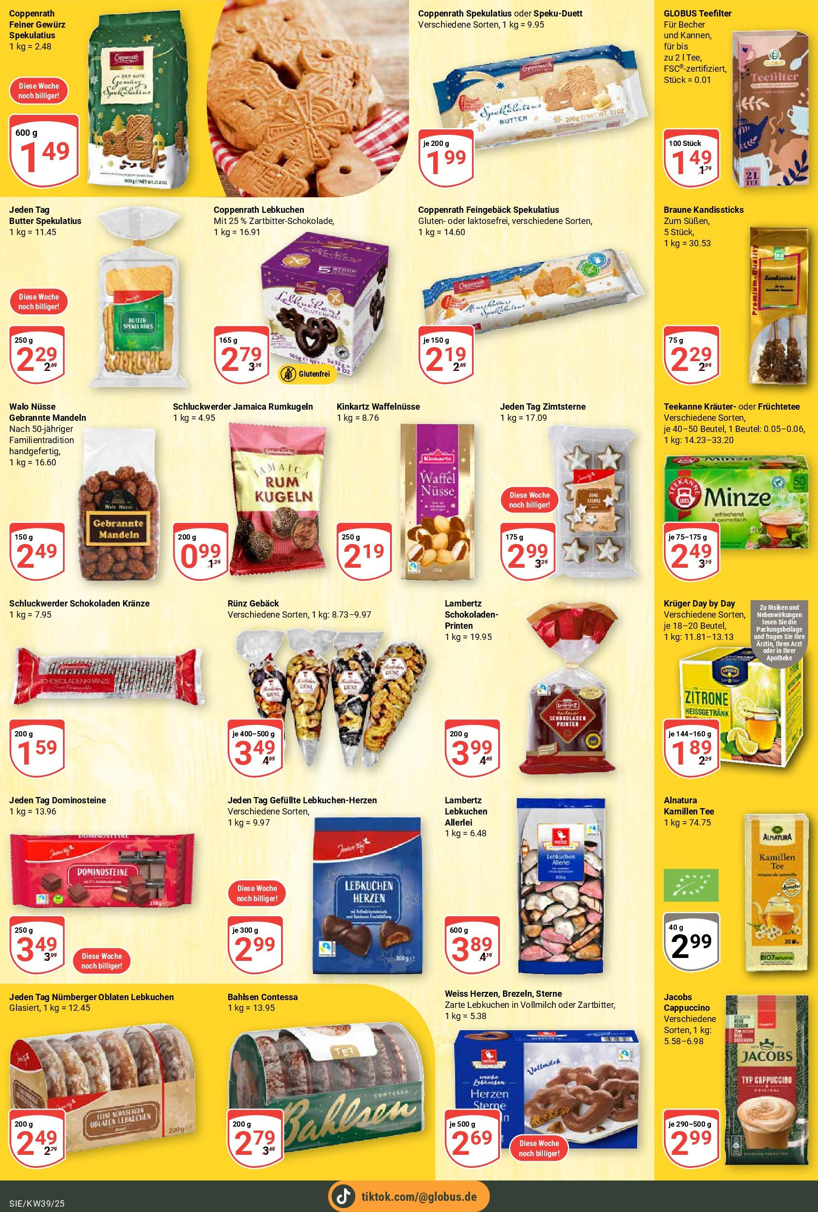 Globus prospekt Siegen	 (ab 21.09.2025) » Angebote online | Seite: 22 | Produkte: Mandeln, Zitrone, Teekanne, Tee