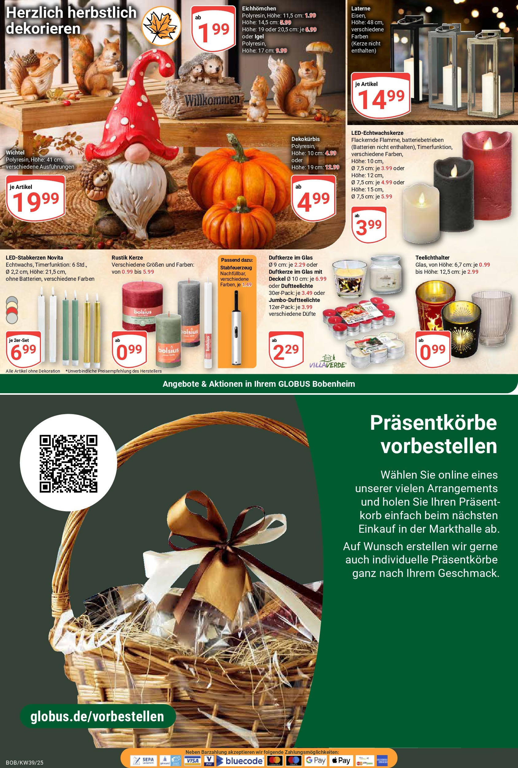 Globus prospekt Bobenheim-Roxheim	 (ab 21.09.2025) » Angebote online | Seite: 20 | Produkte: Batterien, Korb