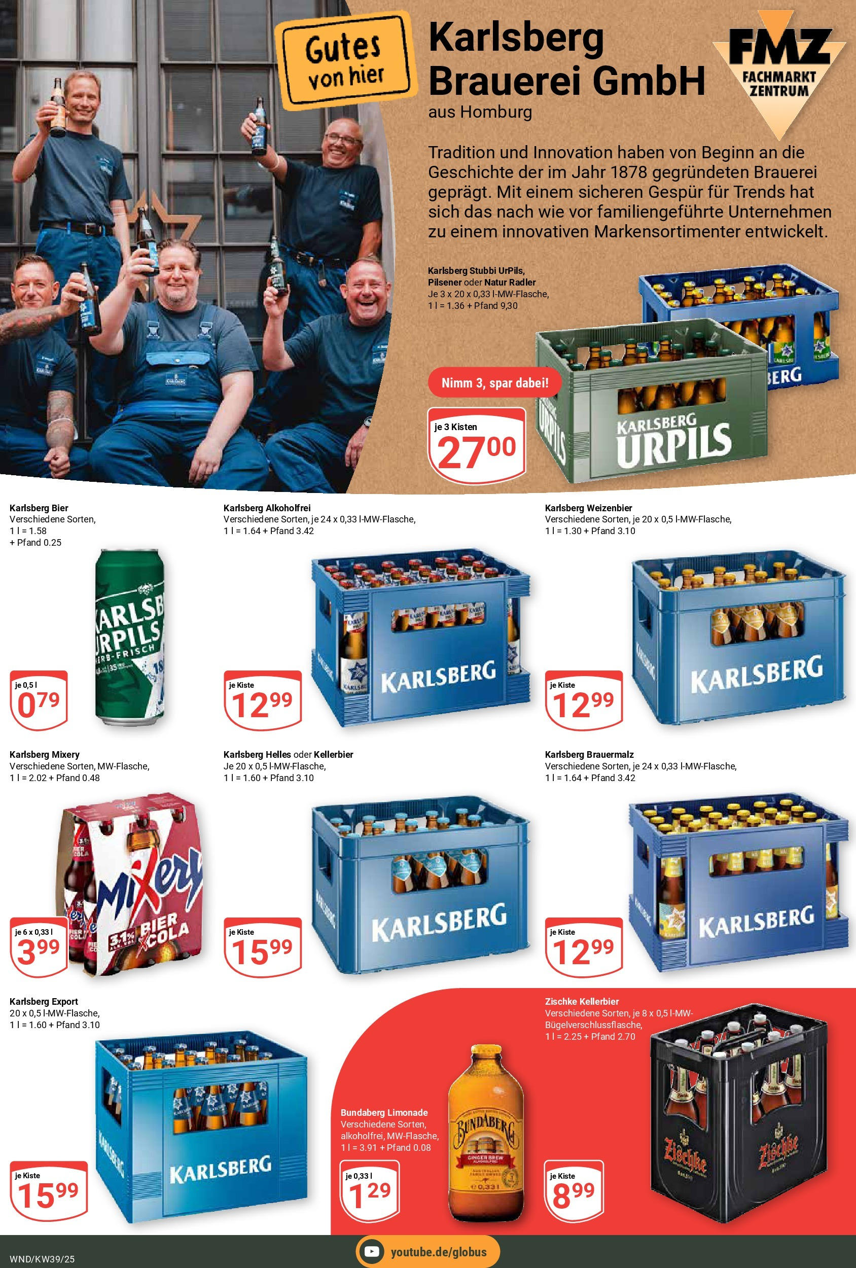 Globus prospekt St. Wendel (ab 21.09.2025) » Angebote ab Montag | Seite: 4 | Produkte: Bier, Limonade, Radler, Mixery Globus prospekt St. Wendel (ab 21.09.2025) » Angebote online | Seite: 4 | Produkte: Bier, Limonade, Radler, Mixery