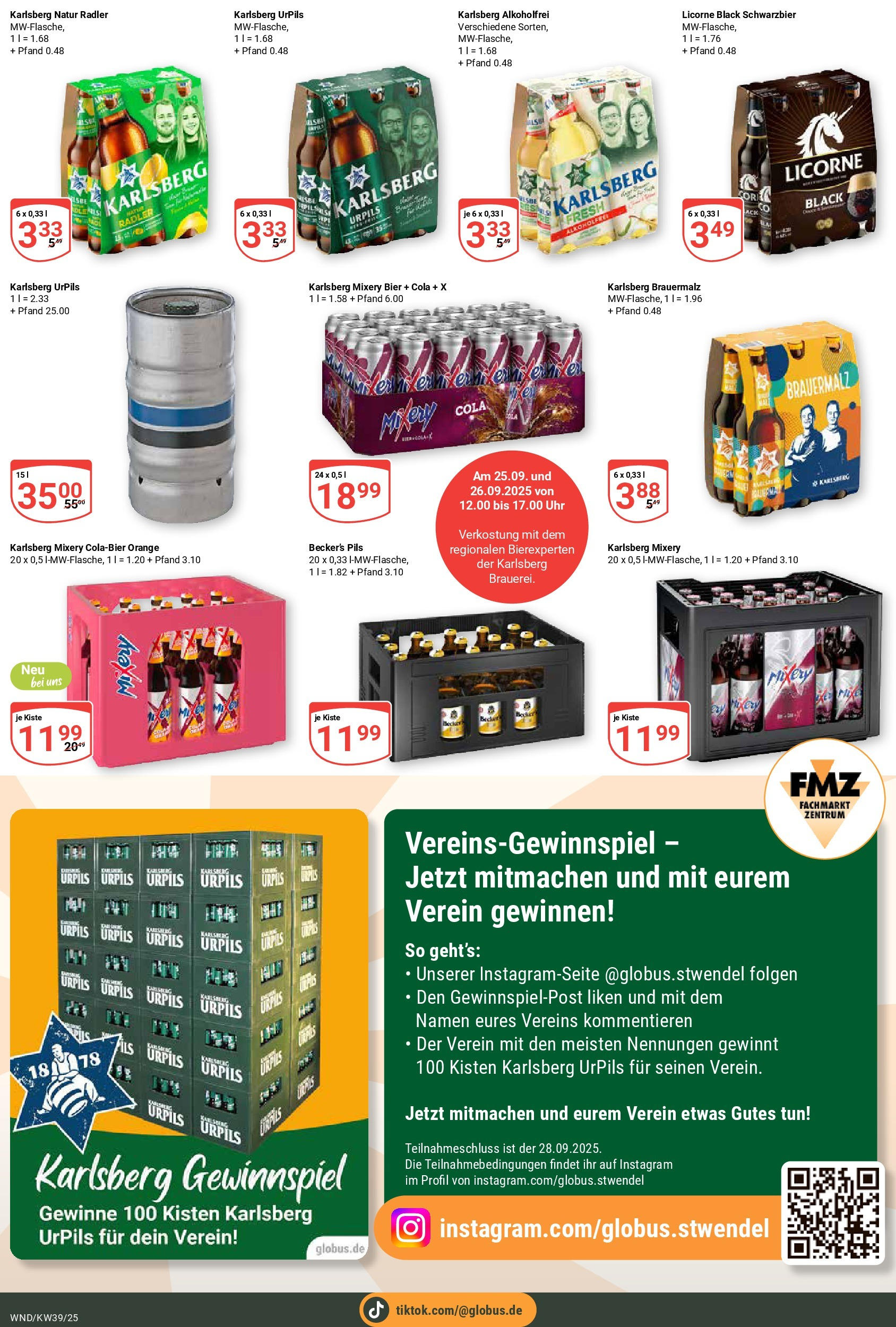 Globus prospekt St. Wendel (ab 21.09.2025) » Angebote ab Montag | Seite: 5 | Produkte: Bier, Pils, Radler, Mixery Globus prospekt St. Wendel (ab 21.09.2025) » Angebote online | Seite: 5 | Produkte: Bier, Pils, Radler, Mixery