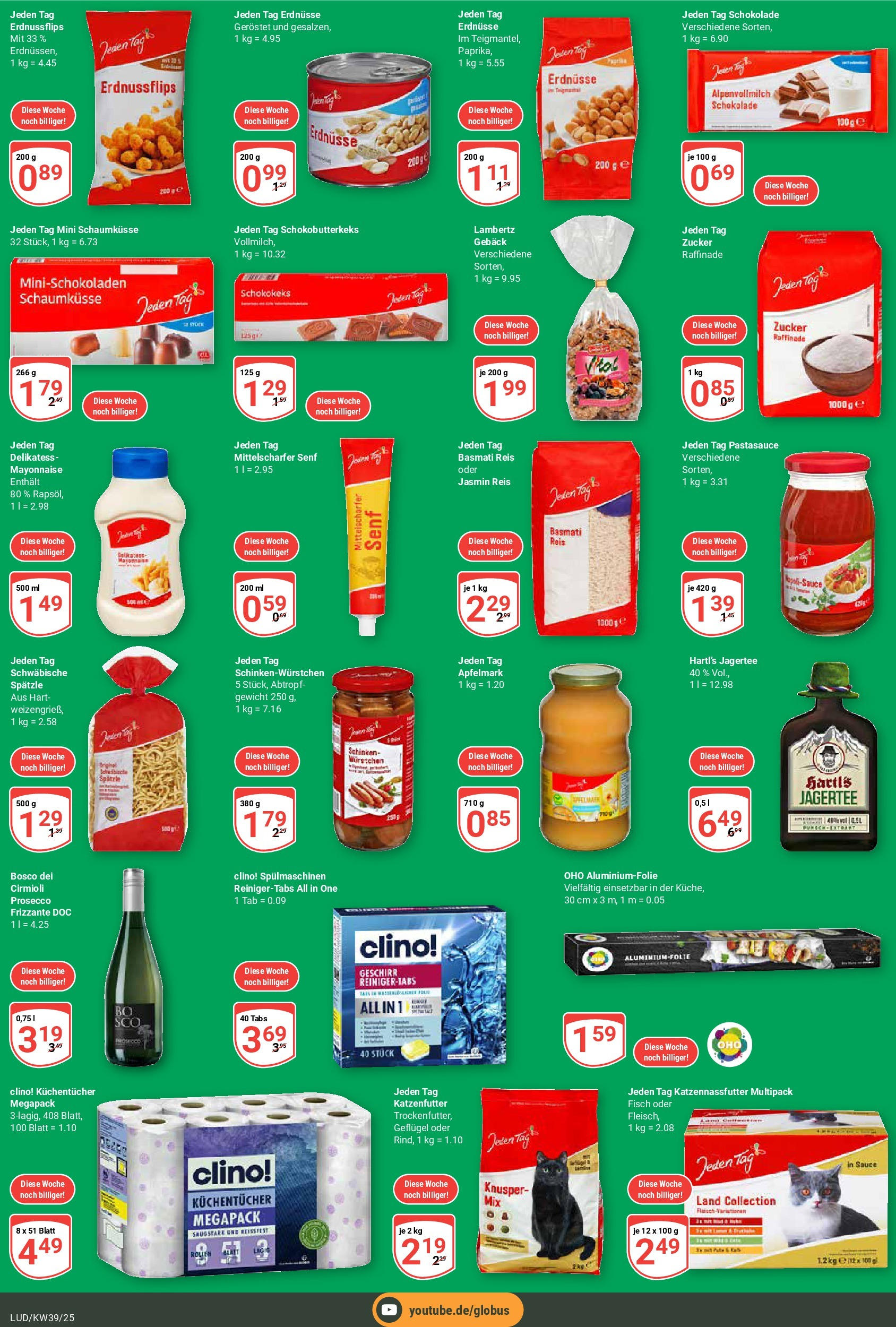 Globus prospekt Ludwigshafen-Oggersheim	 (ab 21.09.2025) » Angebote online | Seite: 5 | Produkte: Katzenfutter, Schokolade, Prosecco, Mayonnaise