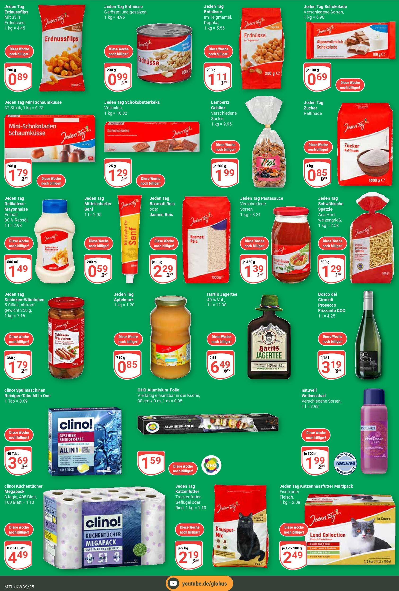 Globus prospekt Maintal-Dörnigheim	 (ab 21.09.2025) » Angebote online | Seite: 5 | Produkte: Erdnüsse, Fisch, Mayonnaise, Schinken