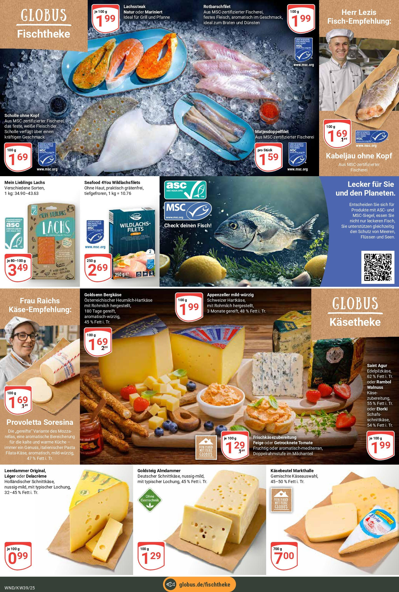 Globus prospekt St. Wendel (ab 21.09.2025) » Angebote ab Montag | Seite: 10 | Produkte: Käse, Leerdammer, Fisch, Lachs Globus prospekt St. Wendel (ab 21.09.2025) » Angebote online | Seite: 10 | Produkte: Käse, Leerdammer, Fisch, Lachs