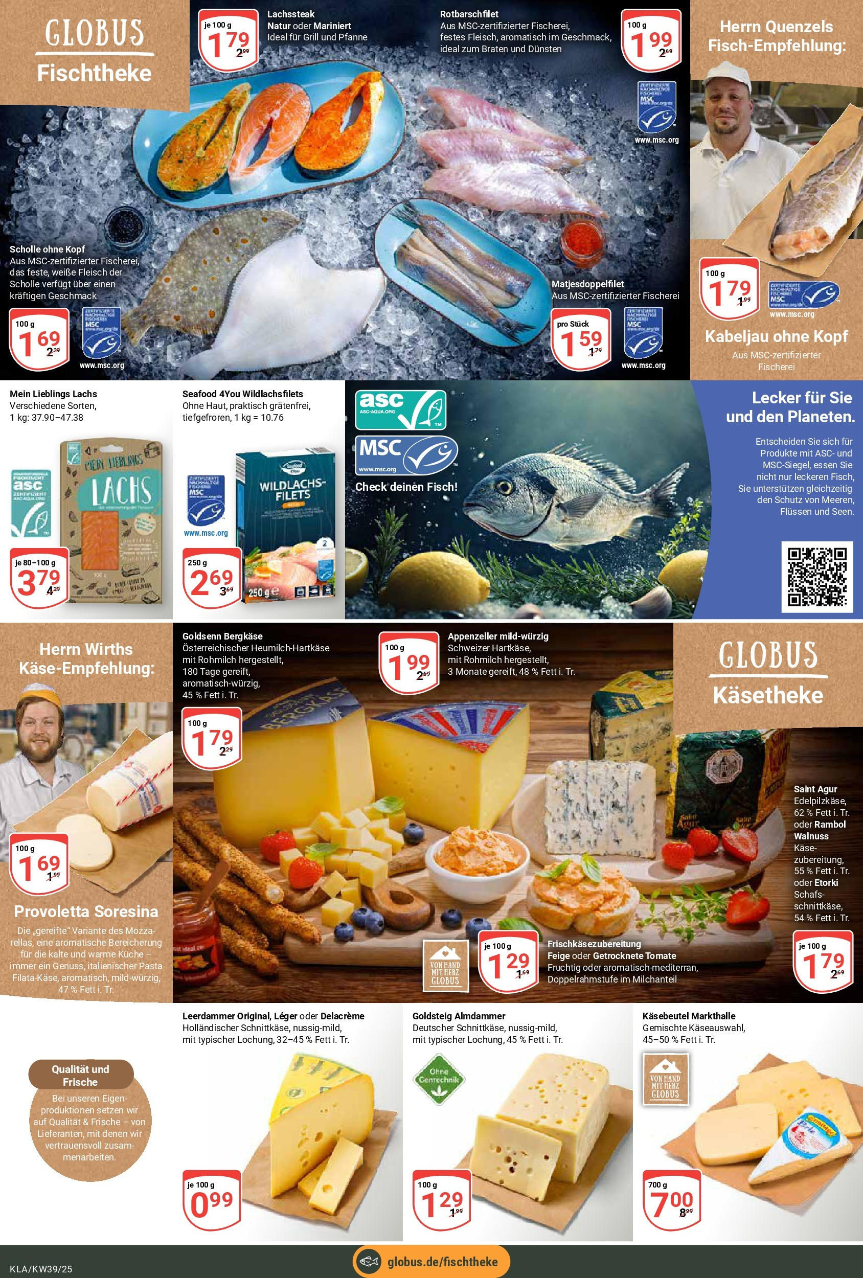 Globus prospekt Kaiserslautern	 (ab 21.09.2025) » Angebote online | Seite: 9 | Produkte: Grill, Käse, Fisch, Pasta