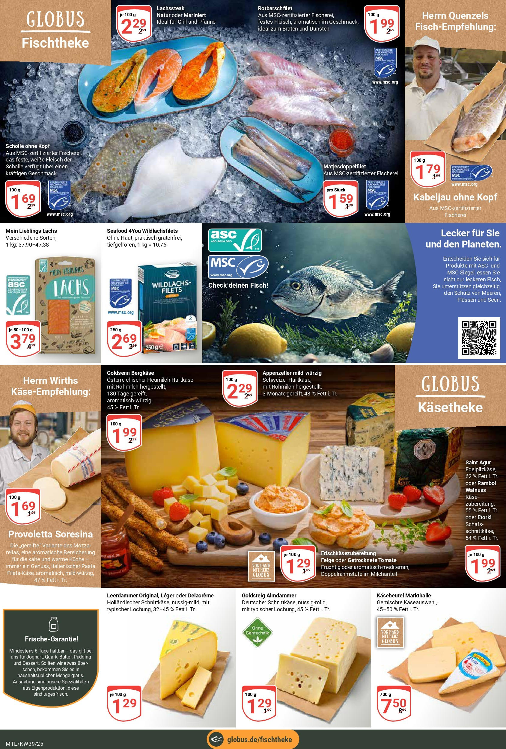 Globus prospekt Maintal-Dörnigheim	 (ab 21.09.2025) » Angebote online | Seite: 9 | Produkte: Käse, Pudding, Leerdammer, Fleisch