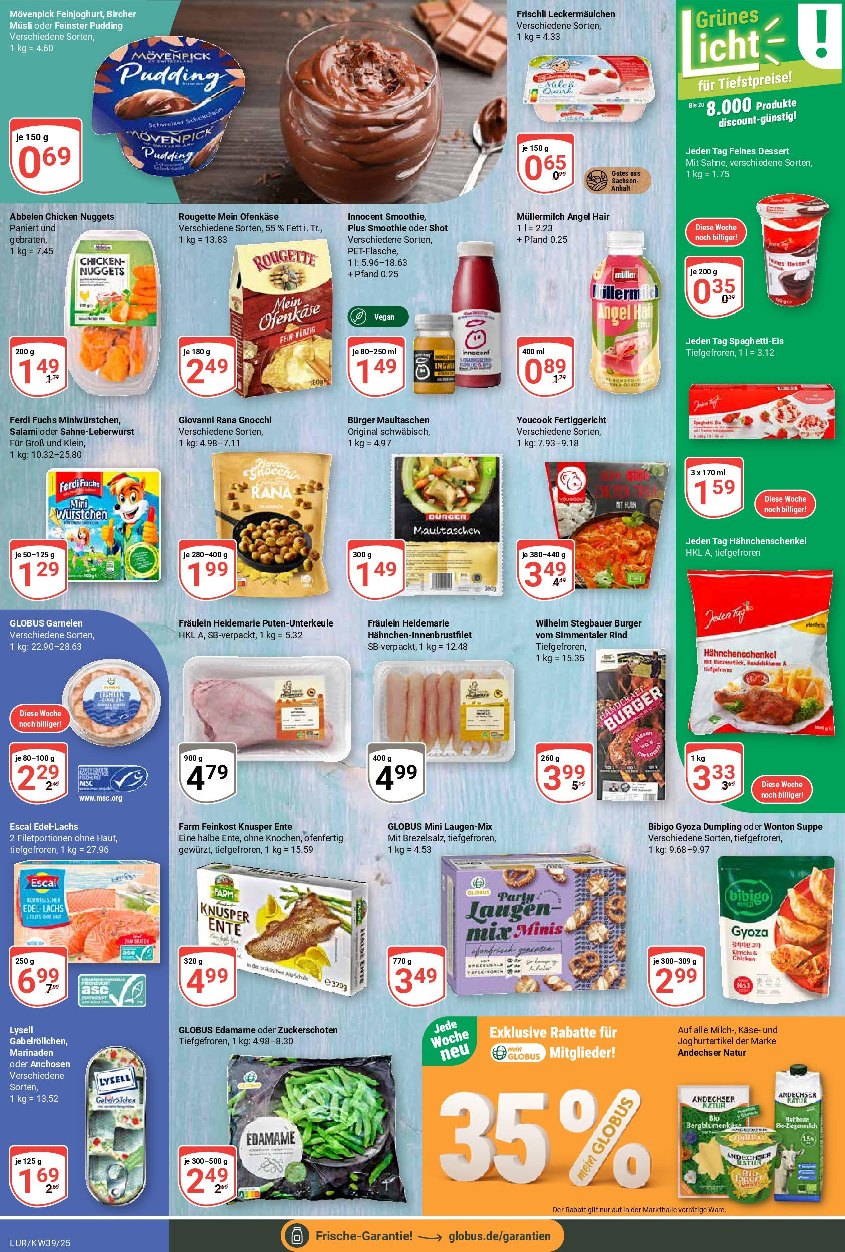 Globus prospekt Hamburg (ab 21.09.2025) » Angebote ab Montag | Seite: 11 | Produkte: Youcook, Käse, Pudding, Ente Globus prospekt Hamburg (ab 21.09.2025) » Angebote online | Seite: 11 | Produkte: Youcook, Käse, Pudding, Ente